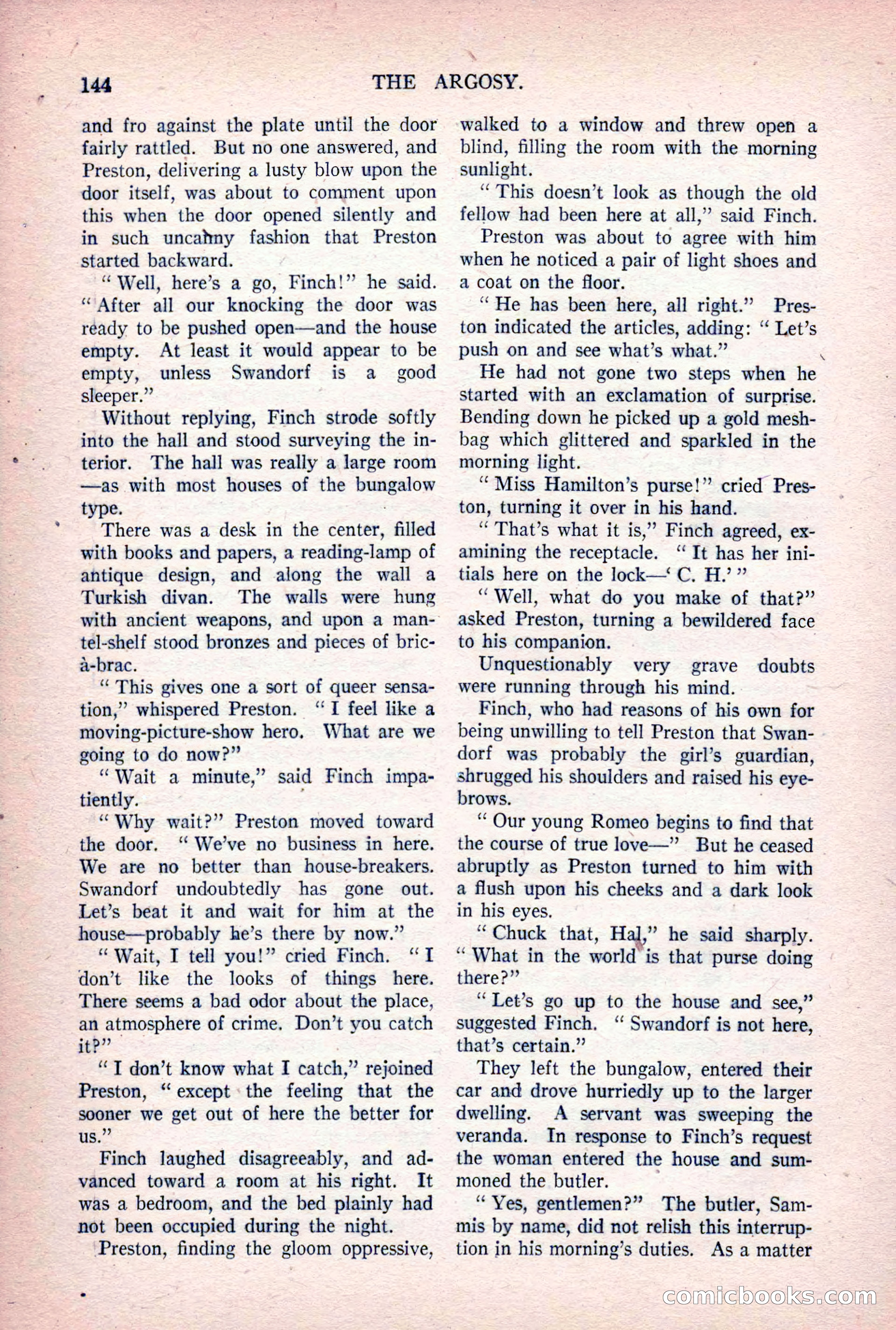 The Argosy, Vol. 84 No. 1 — page 154 of 212
