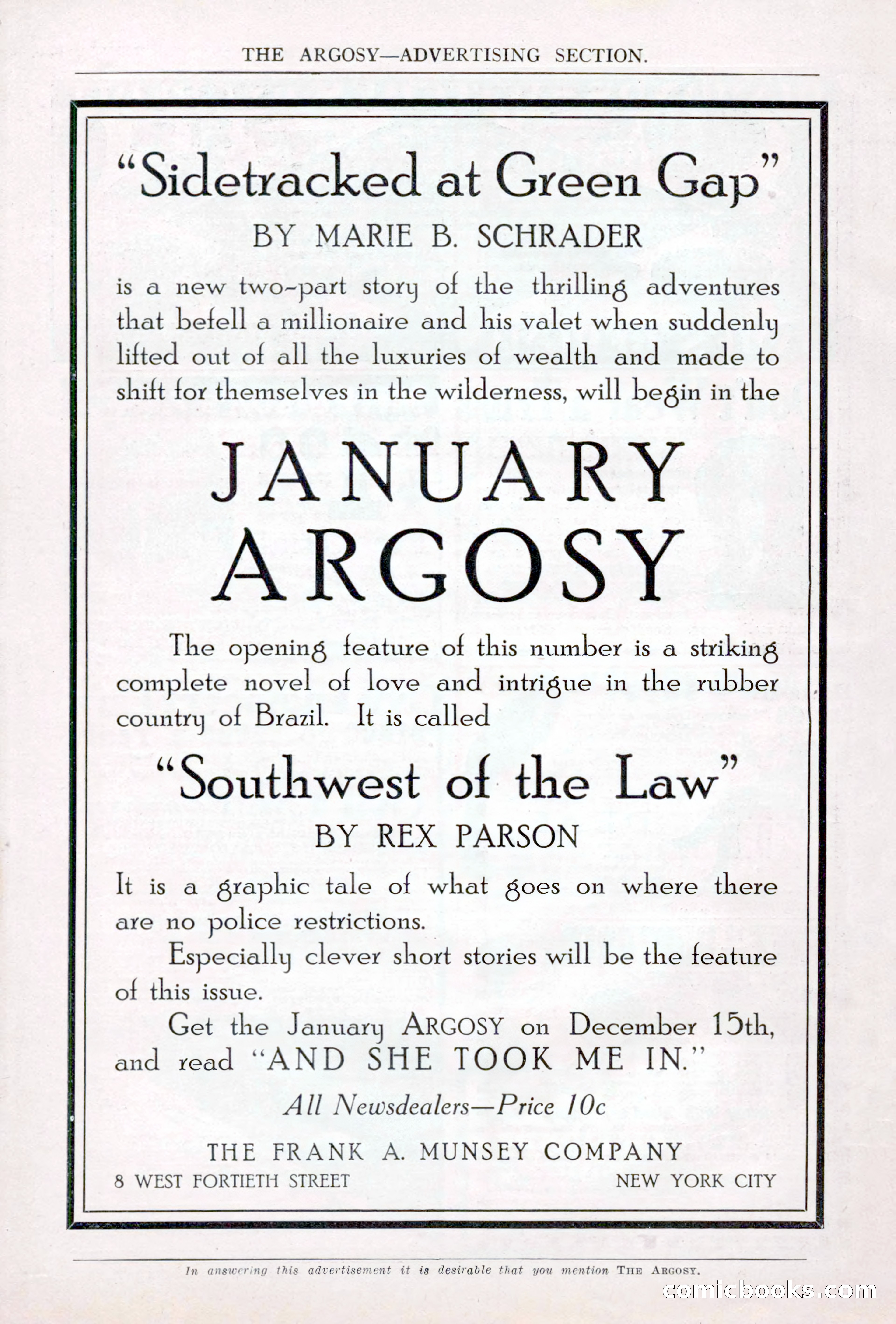 The Argosy, Vol. 84 No. 1 — page 206 of 212