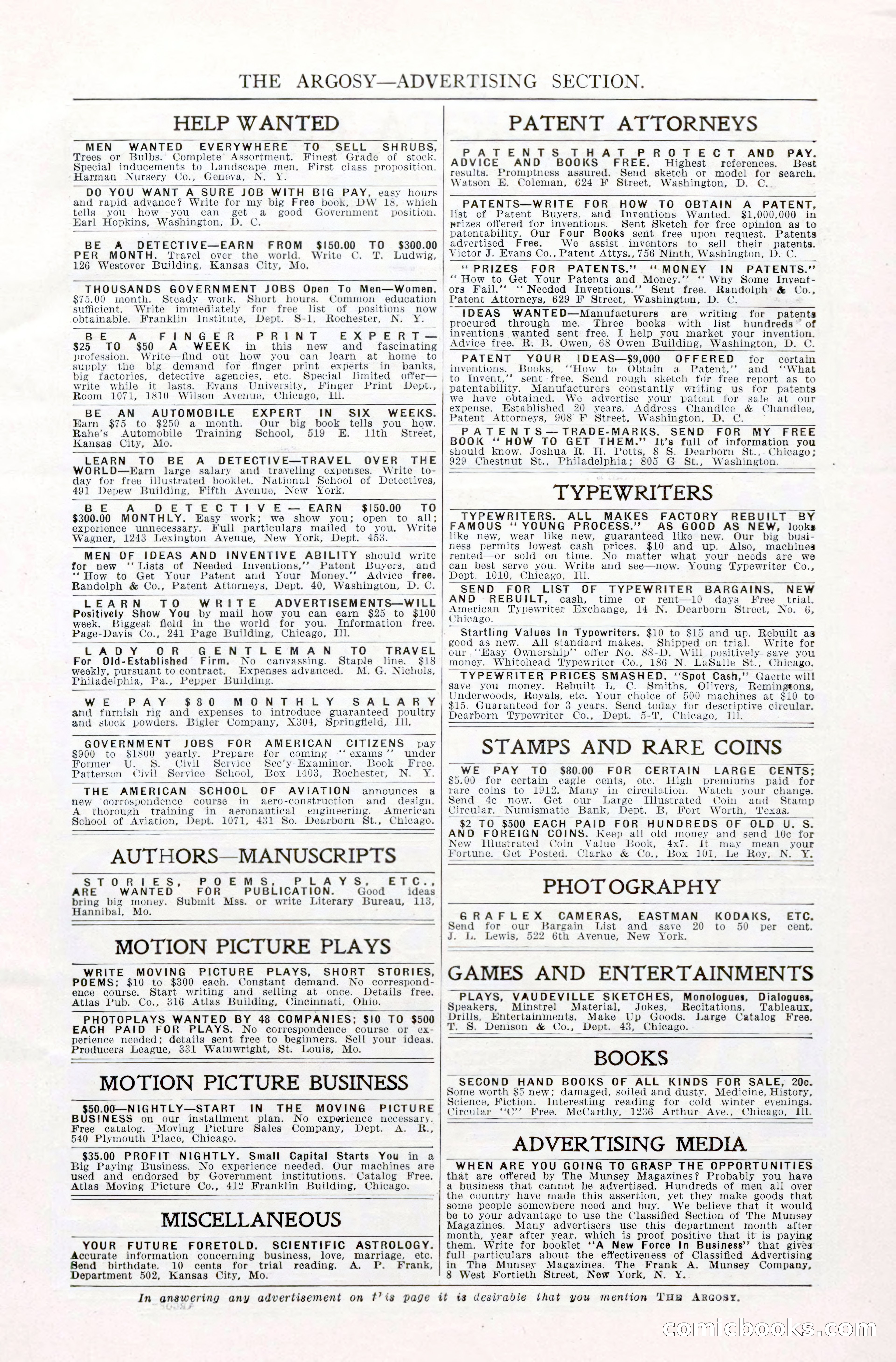 The Argosy, Vol. 84 No. 2 — page 7 of 192