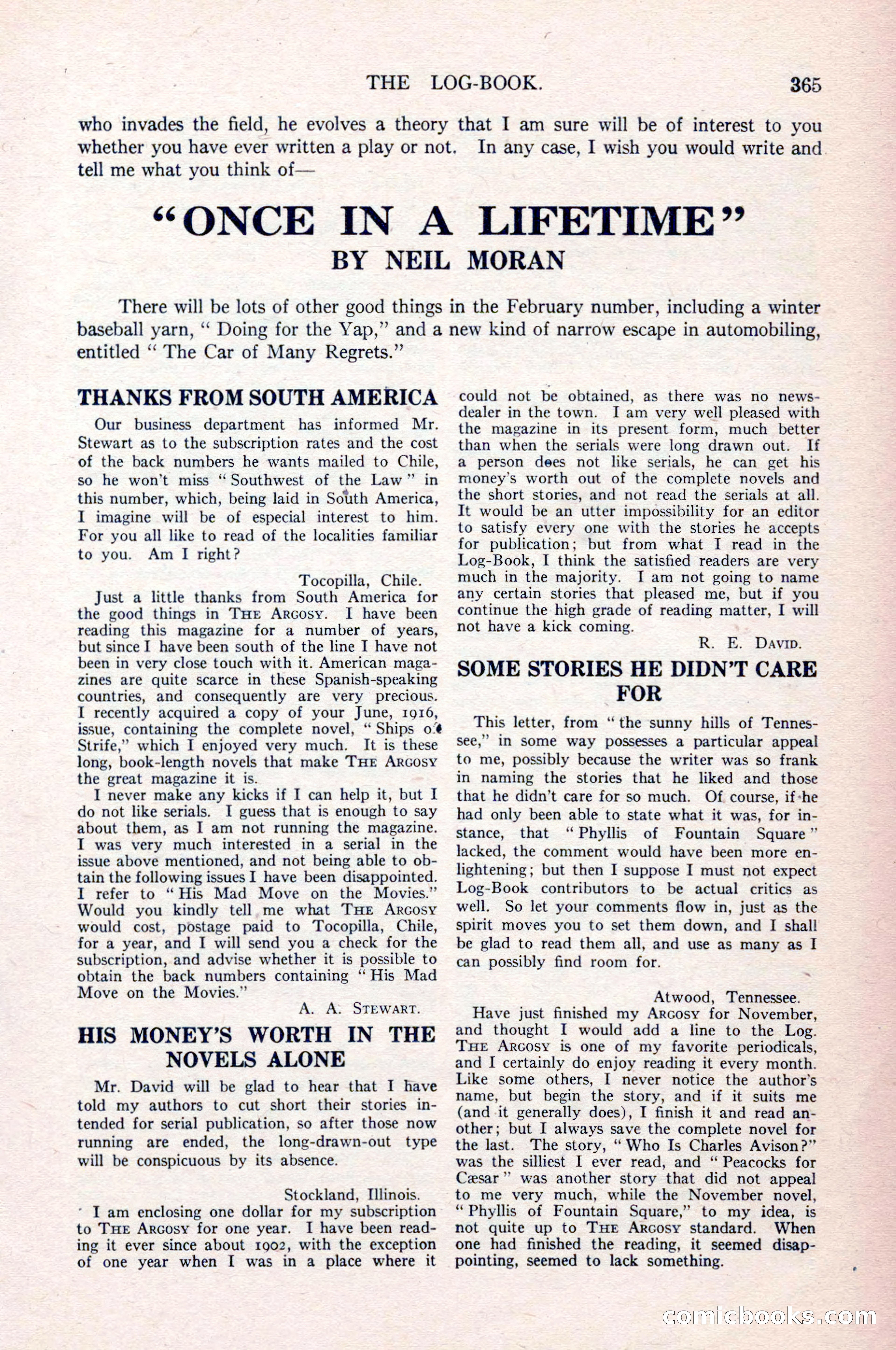 The Argosy, Vol. 84 No. 2 — page 183 of 192