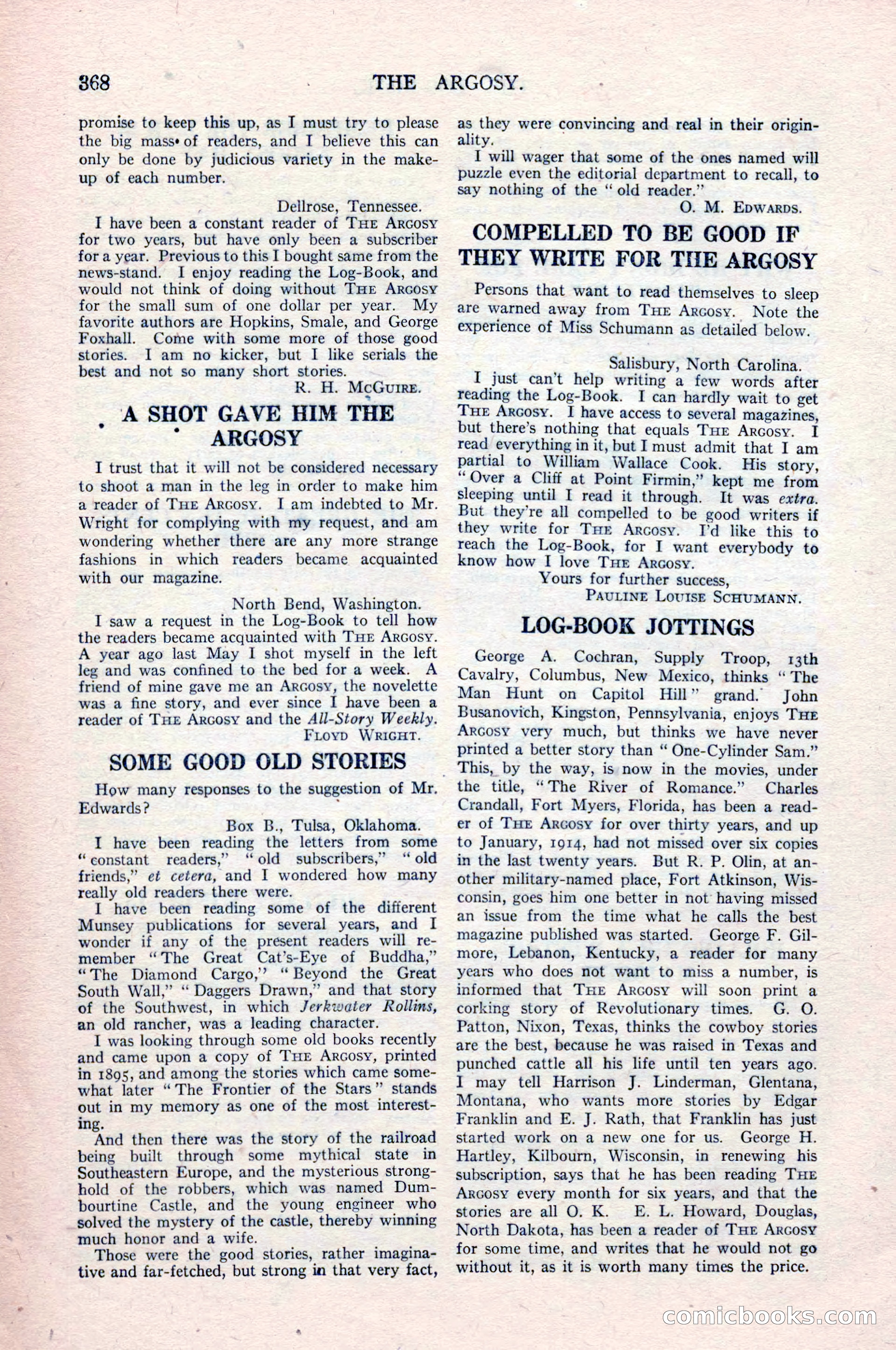 The Argosy, Vol. 84 No. 2 — page 186 of 192
