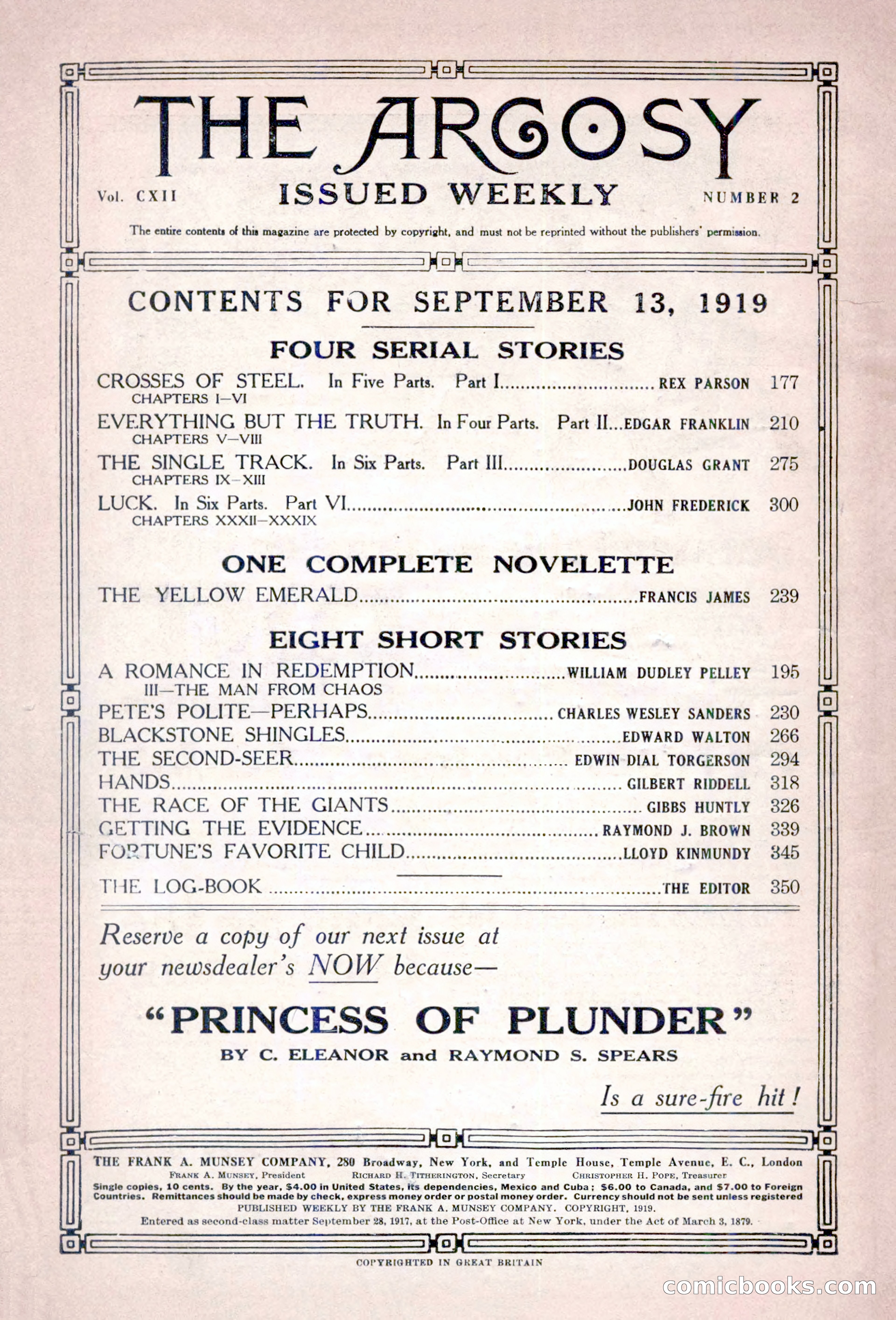 Argosy, Vol. 112, No. 2 — page 4 of 196