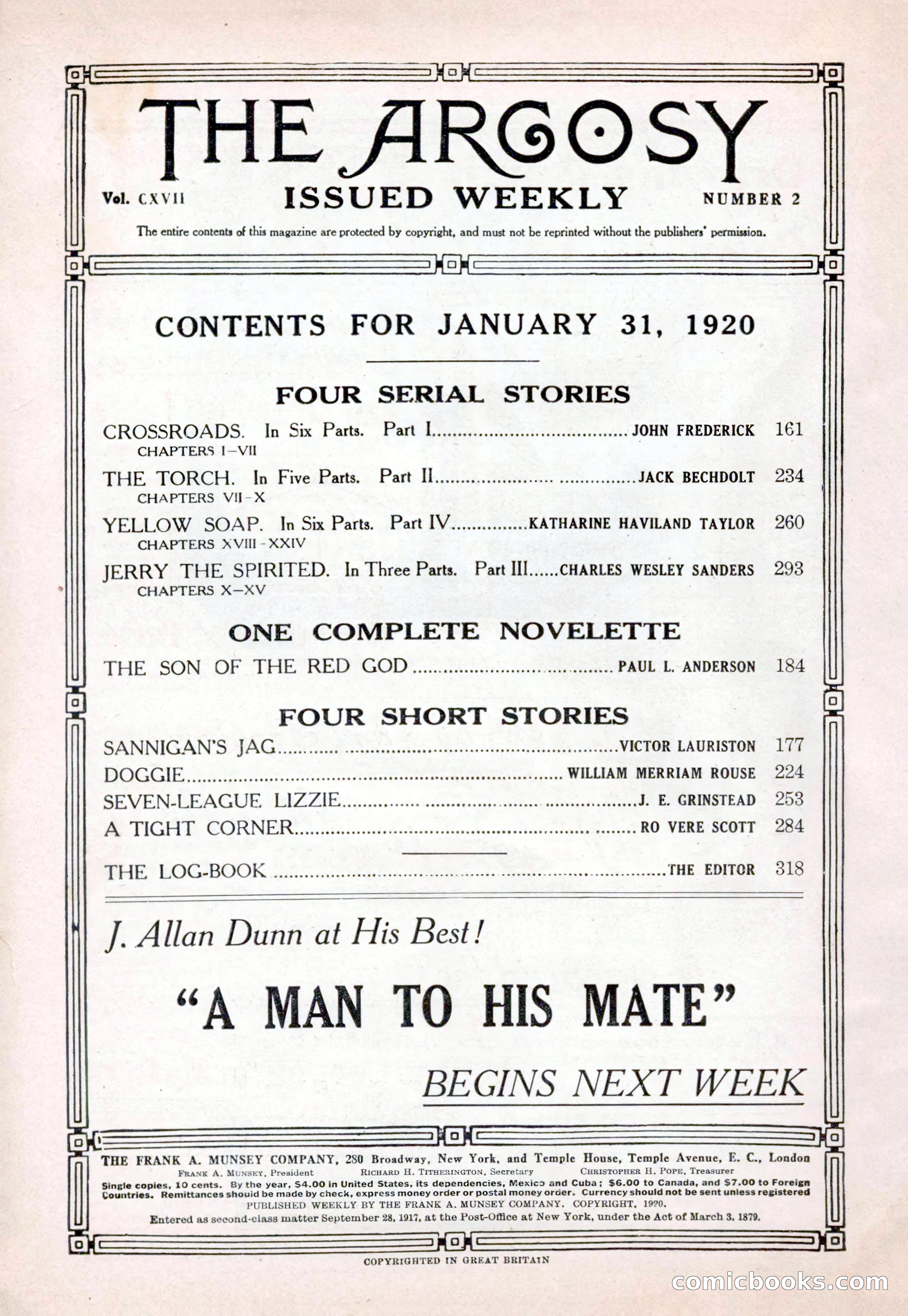 Argosy, Vol. 117, No. 2 — page 4 of 176