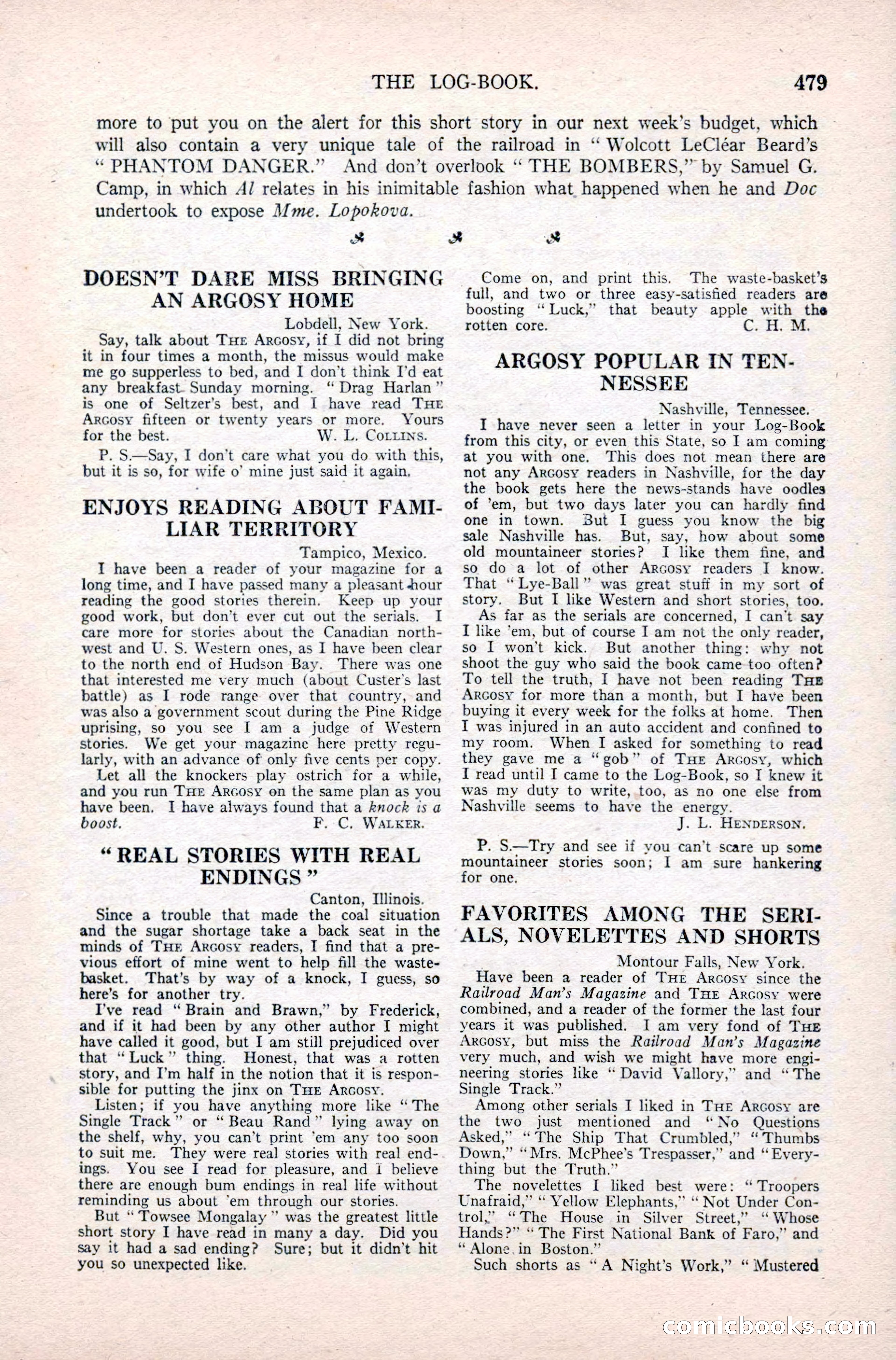 Argosy, Vol. 117, No. 3 — page 169 of 188