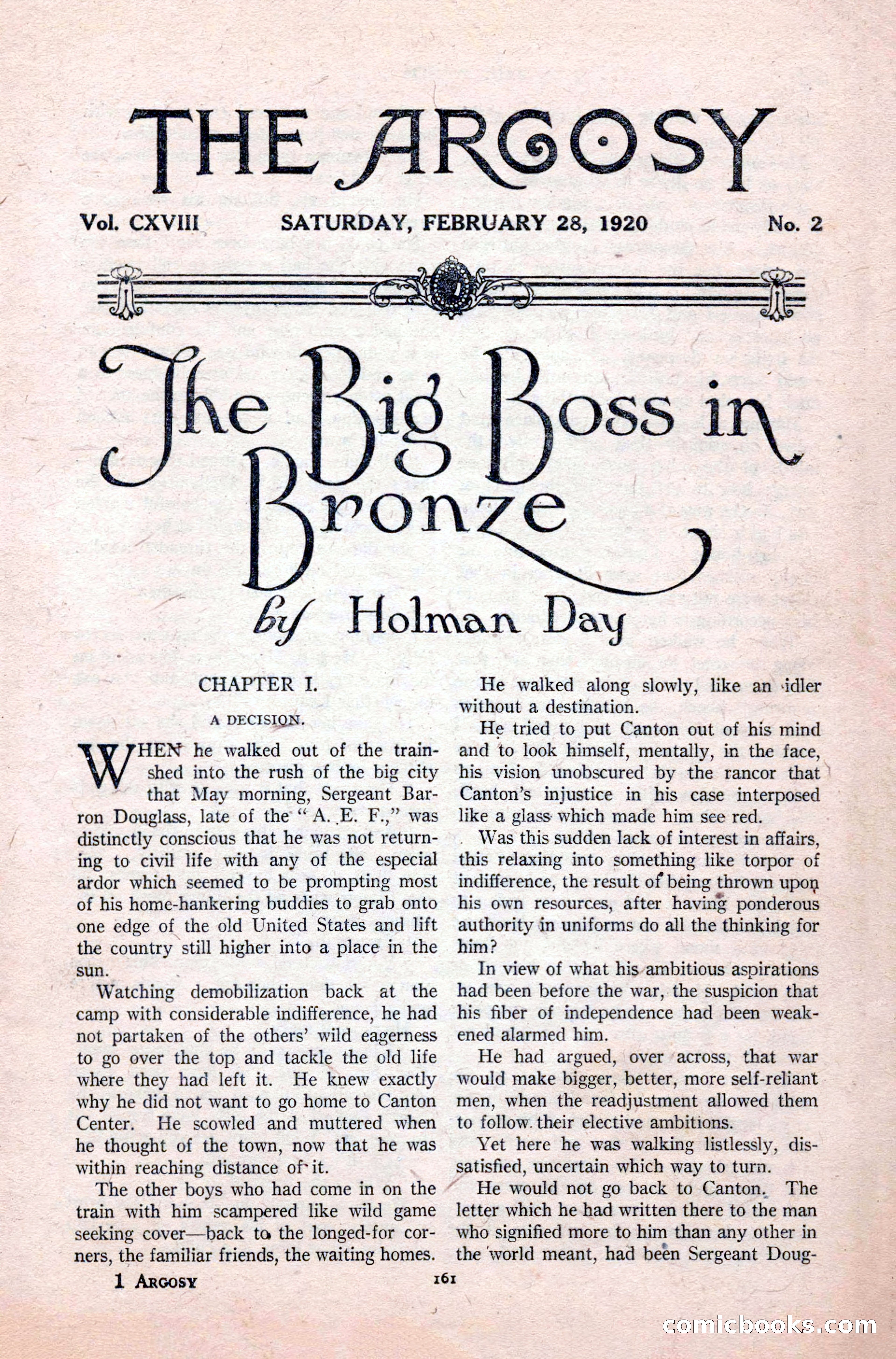 Argosy, Vol. 118, No. 2 — page 11 of 180