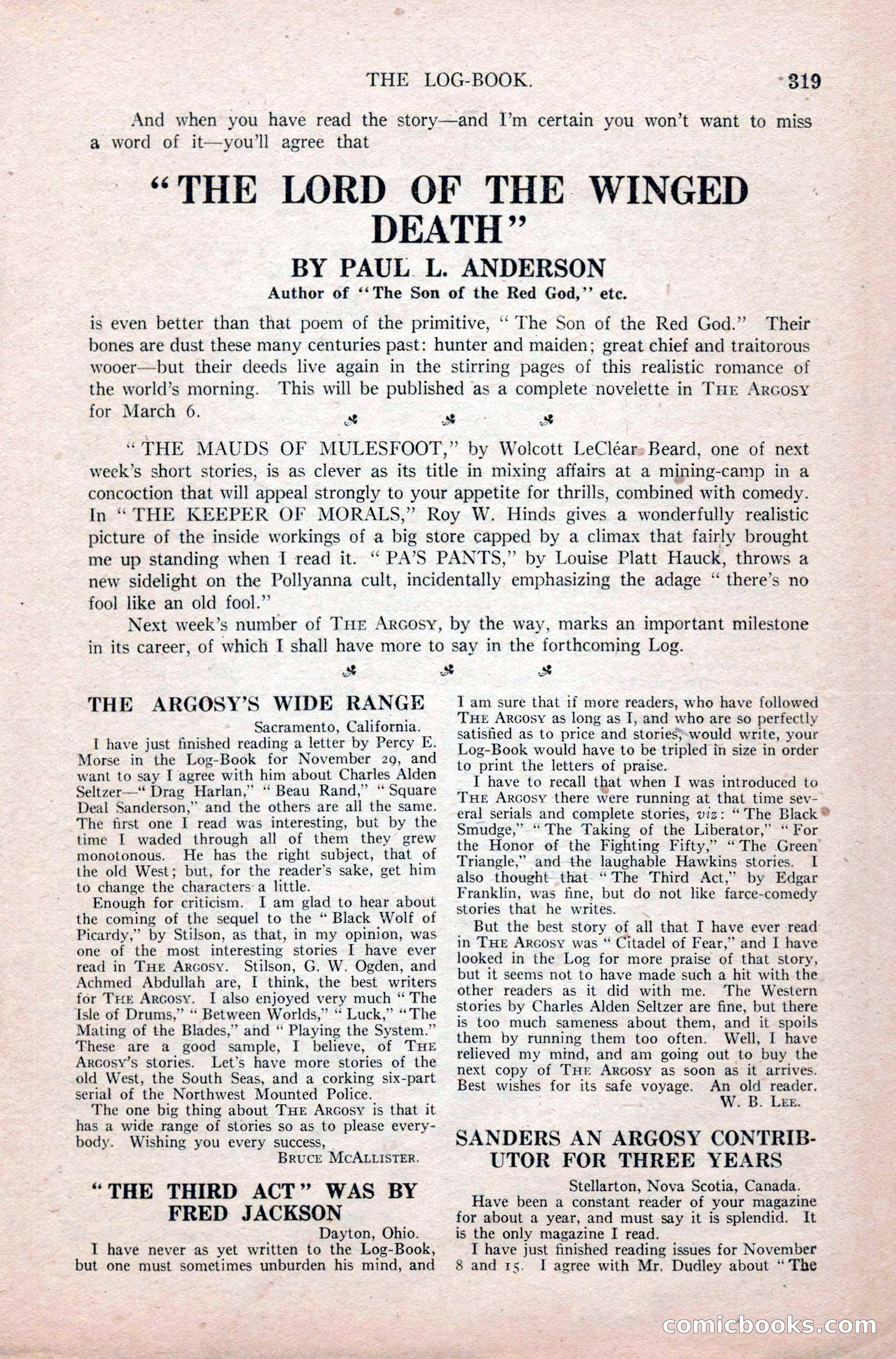 Argosy, Vol. 118, No. 2 — page 169 of 180