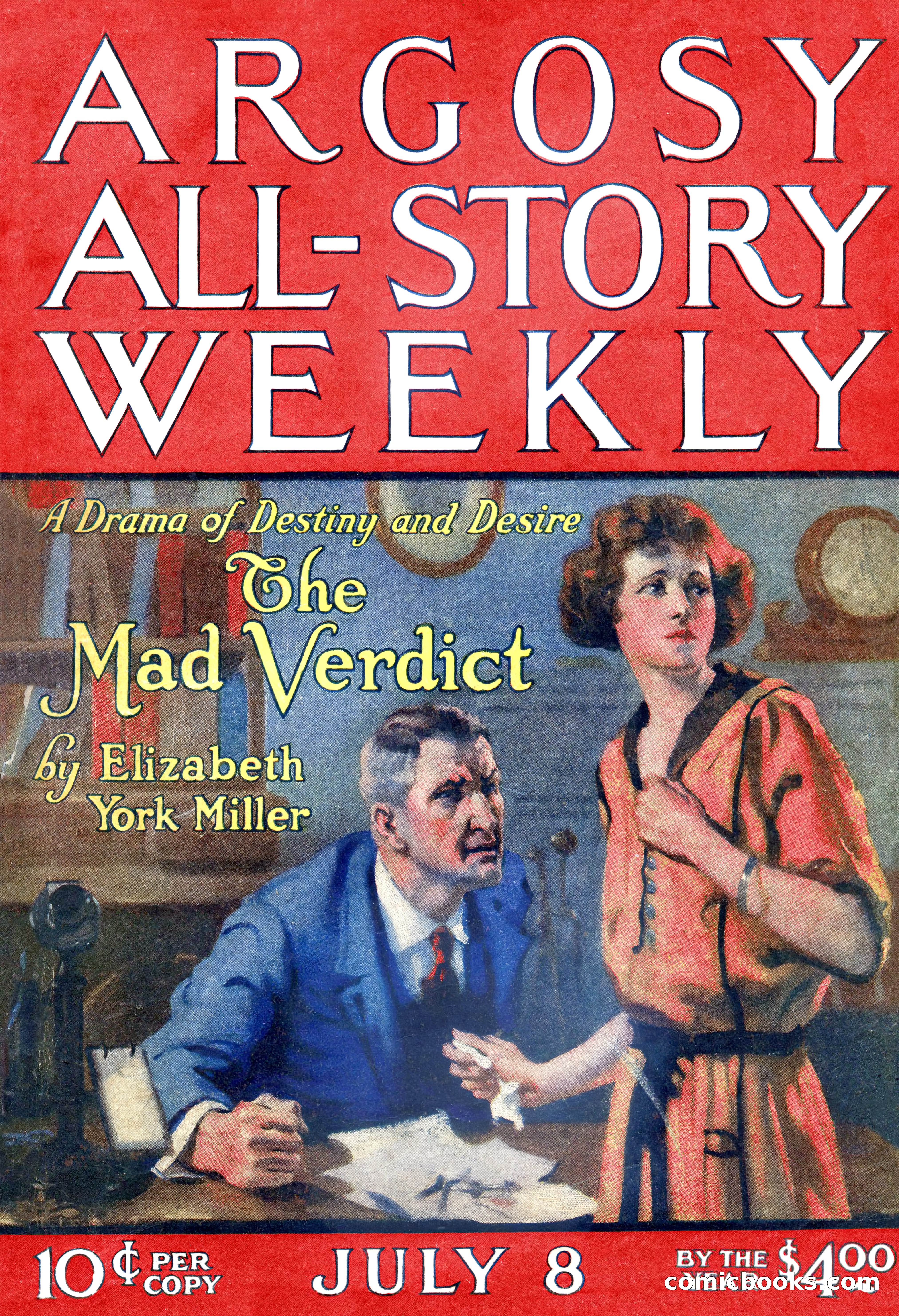 Argosy All-Story Weekly, July 8, 1922 — page 1 of 176