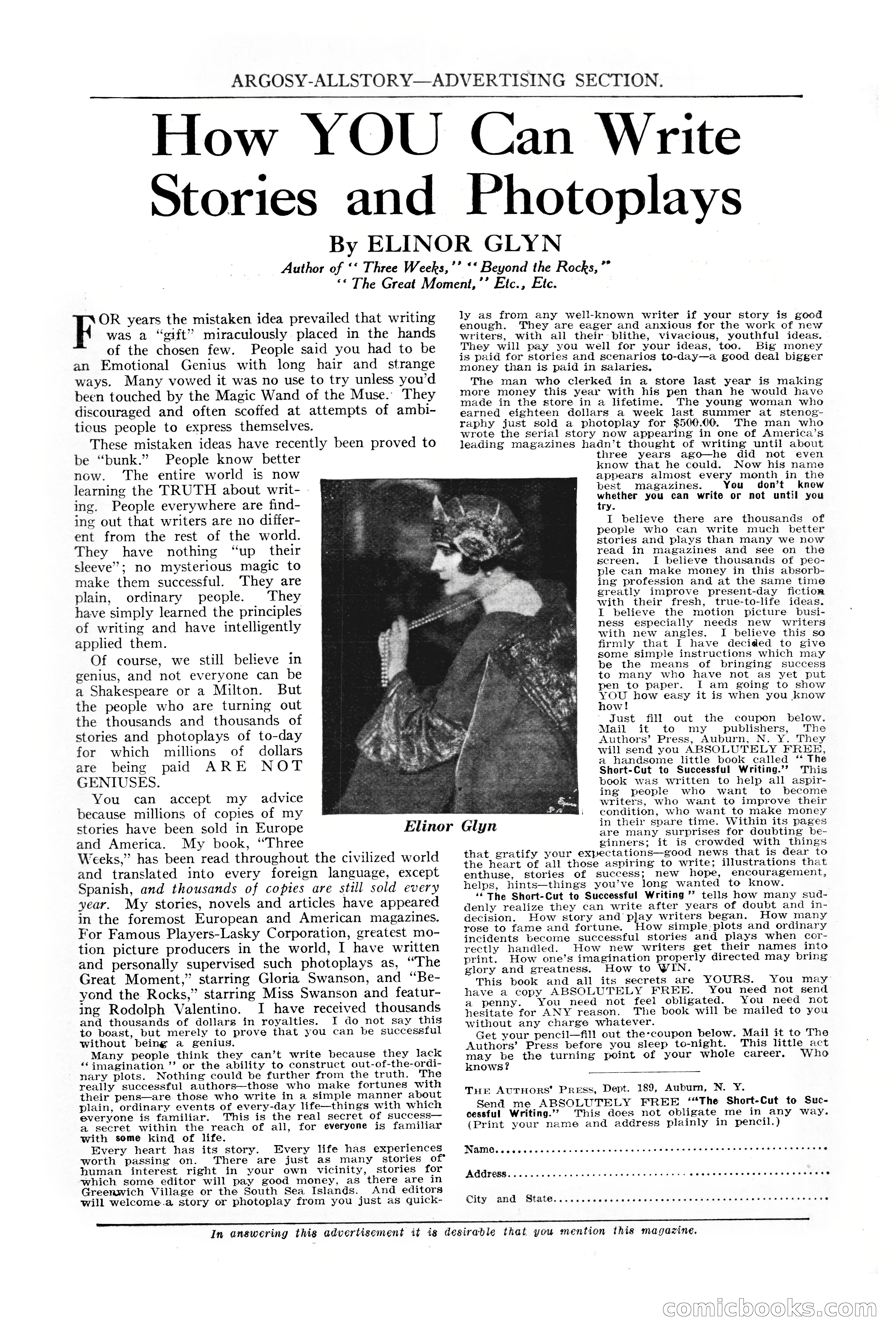 Argosy All-Story Weekly, July 8, 1922 — page 5 of 176