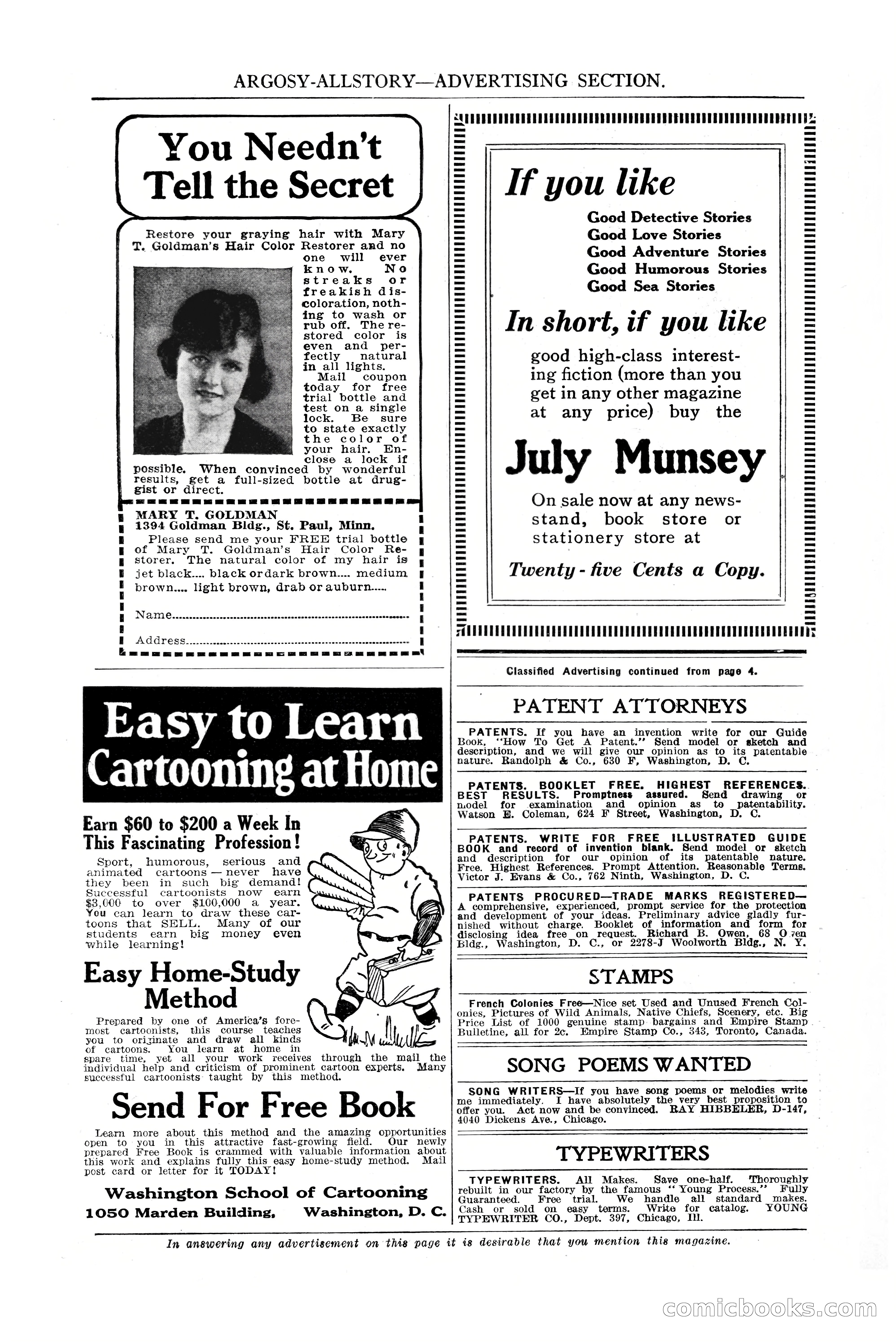 Argosy All-Story Weekly, July 8, 1922 — page 8 of 176