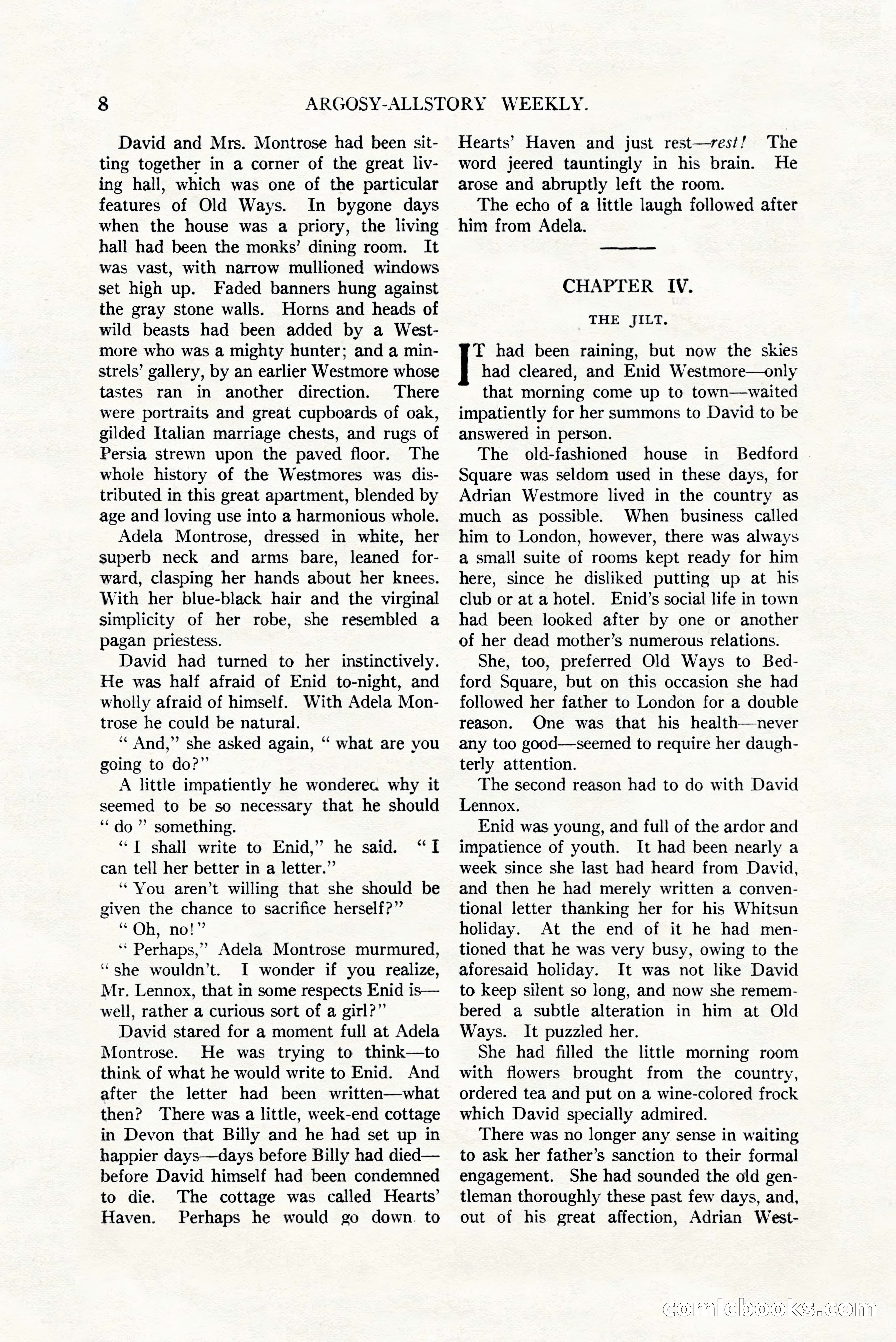 Argosy All-Story Weekly, July 8, 1922 — page 18 of 176