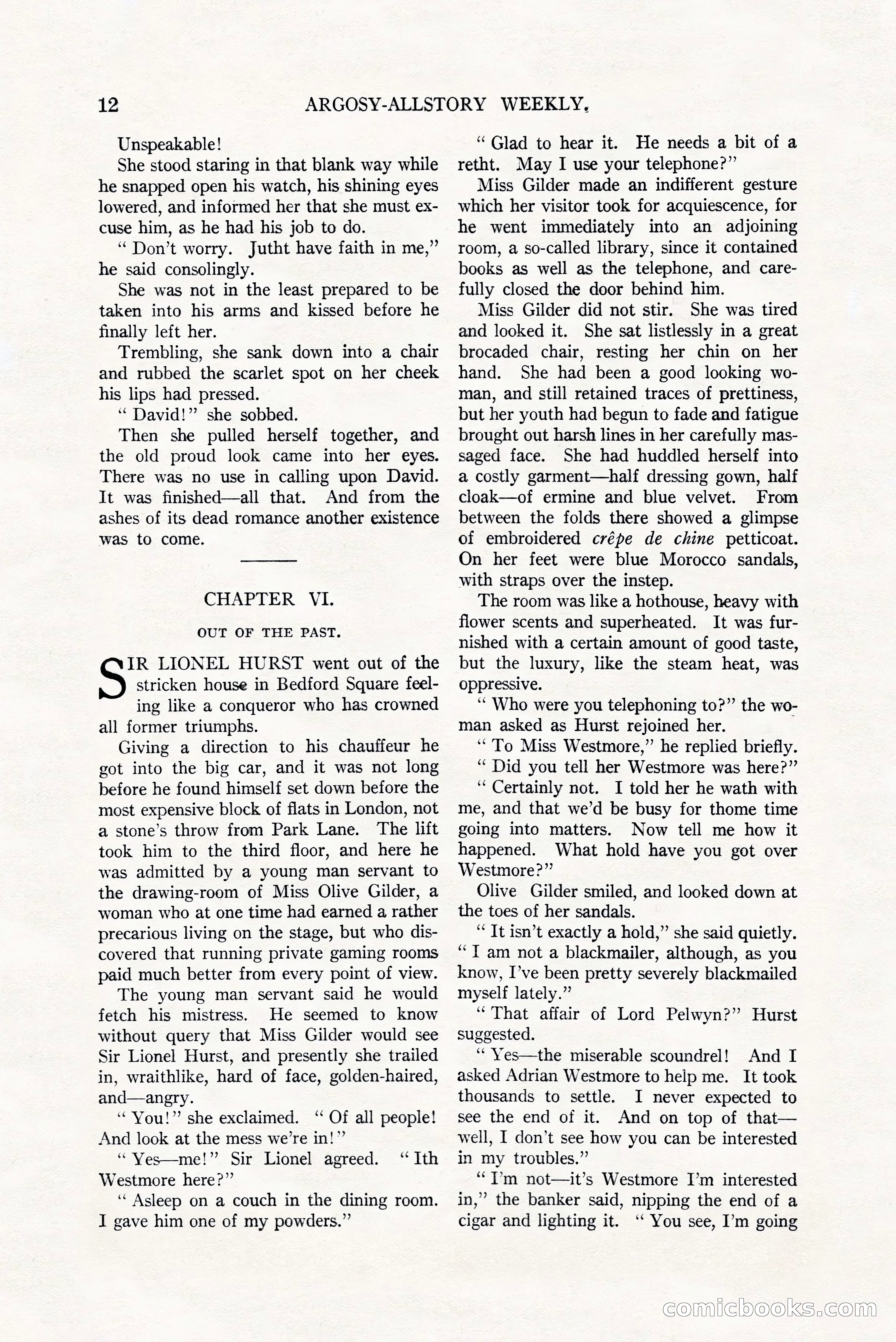 Argosy All-Story Weekly, July 8, 1922 — page 22 of 176