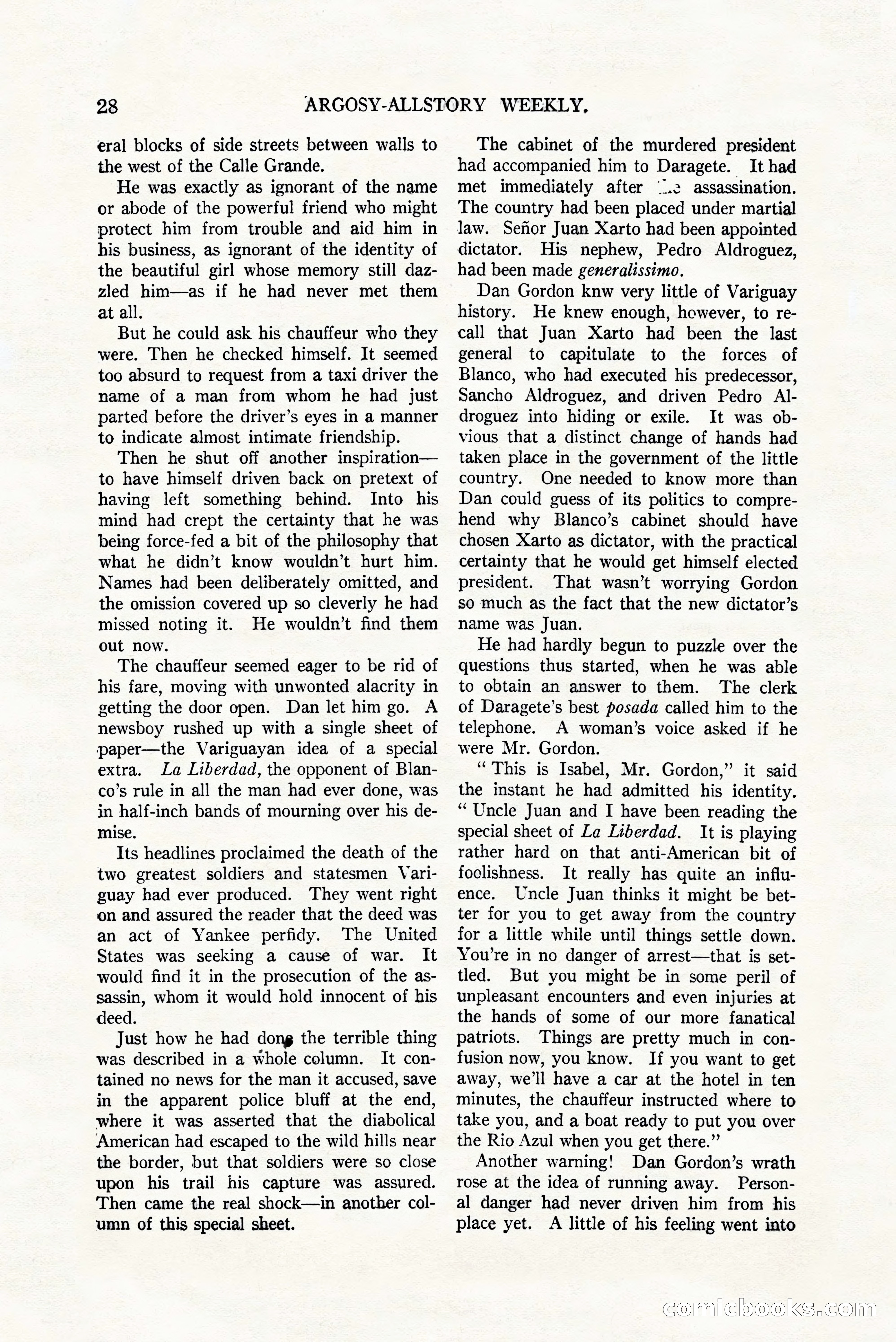 Argosy All-Story Weekly, July 8, 1922 — page 38 of 176