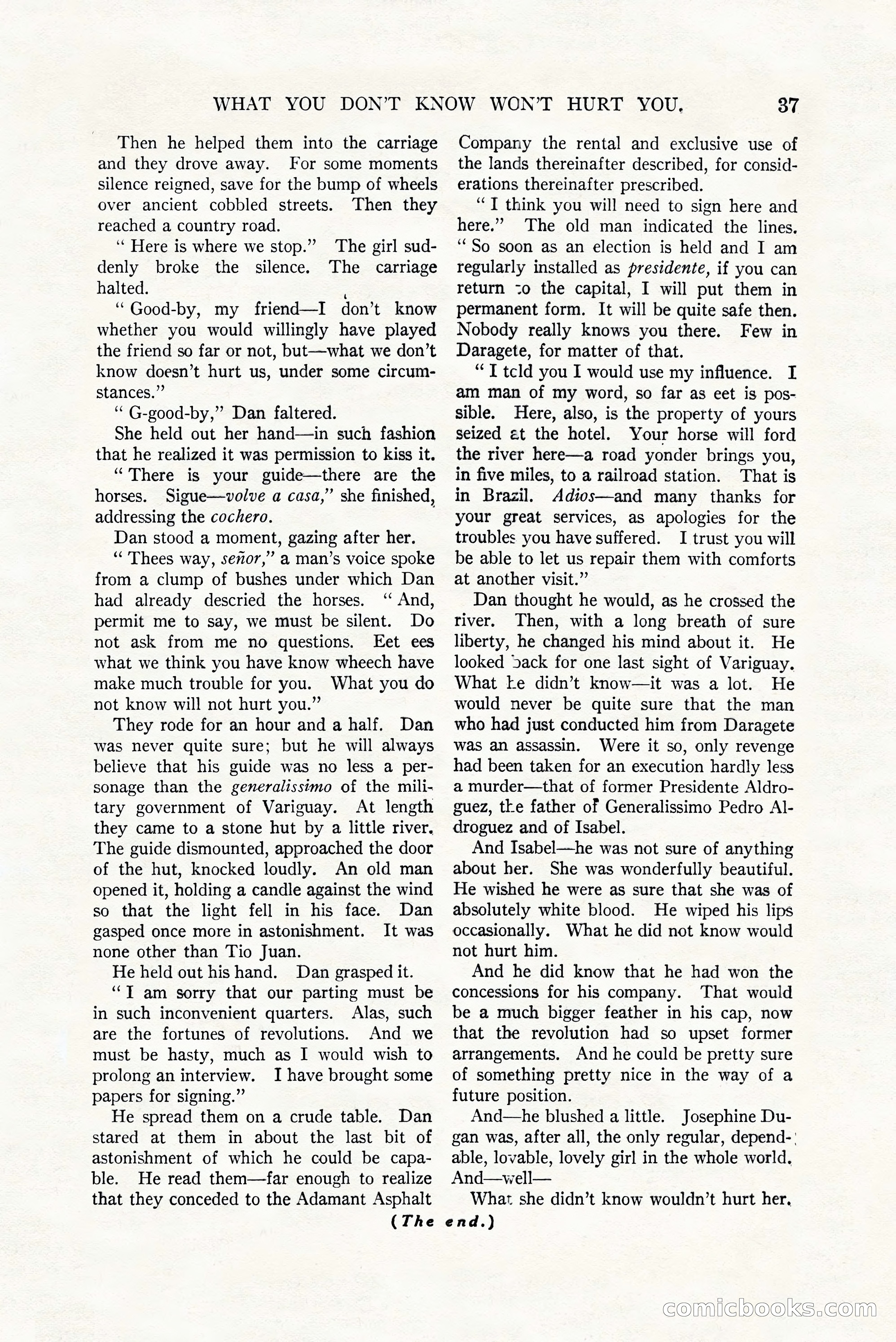 Argosy All-Story Weekly, July 8, 1922 — page 47 of 176