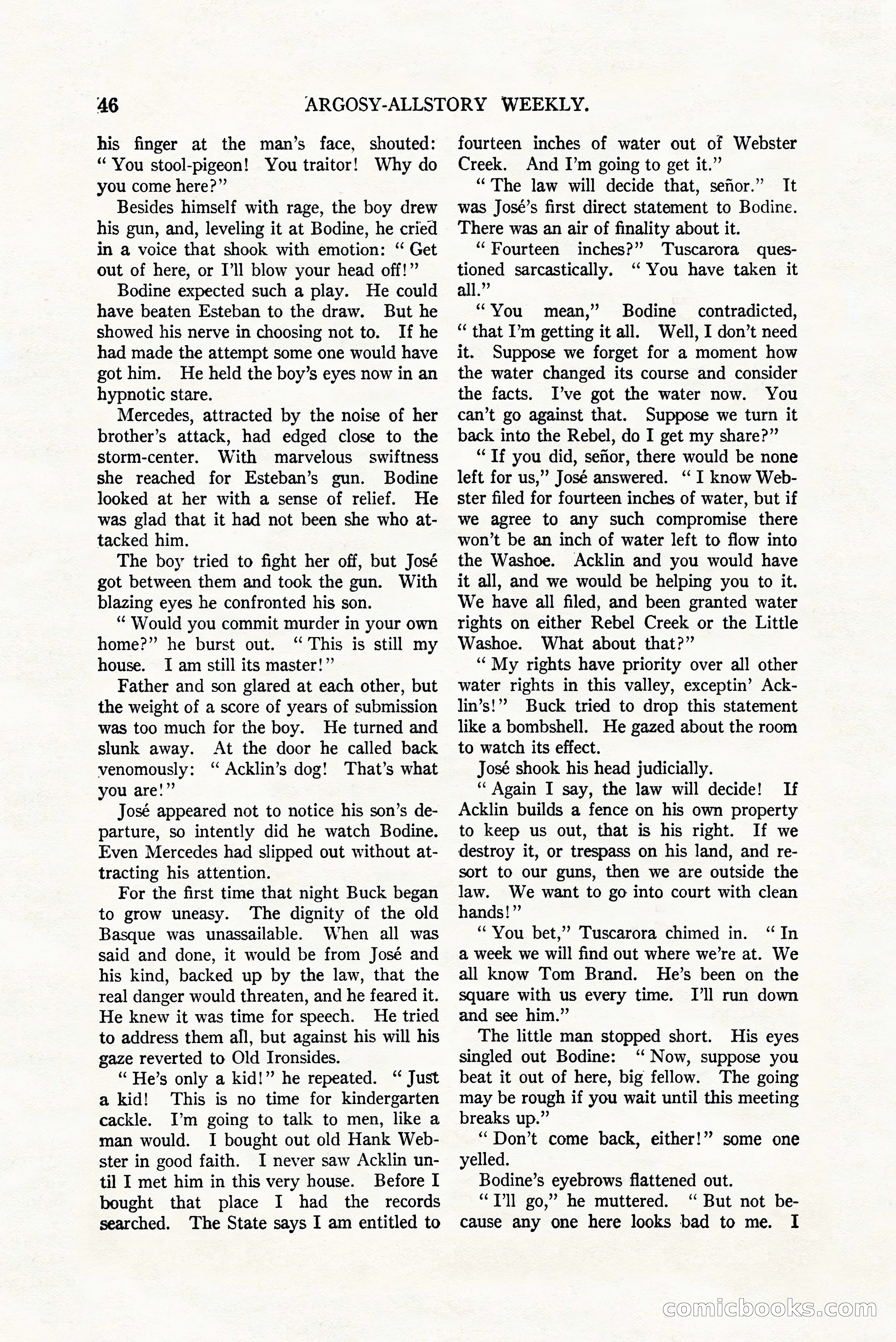 Argosy All-Story Weekly, July 8, 1922 — page 56 of 176