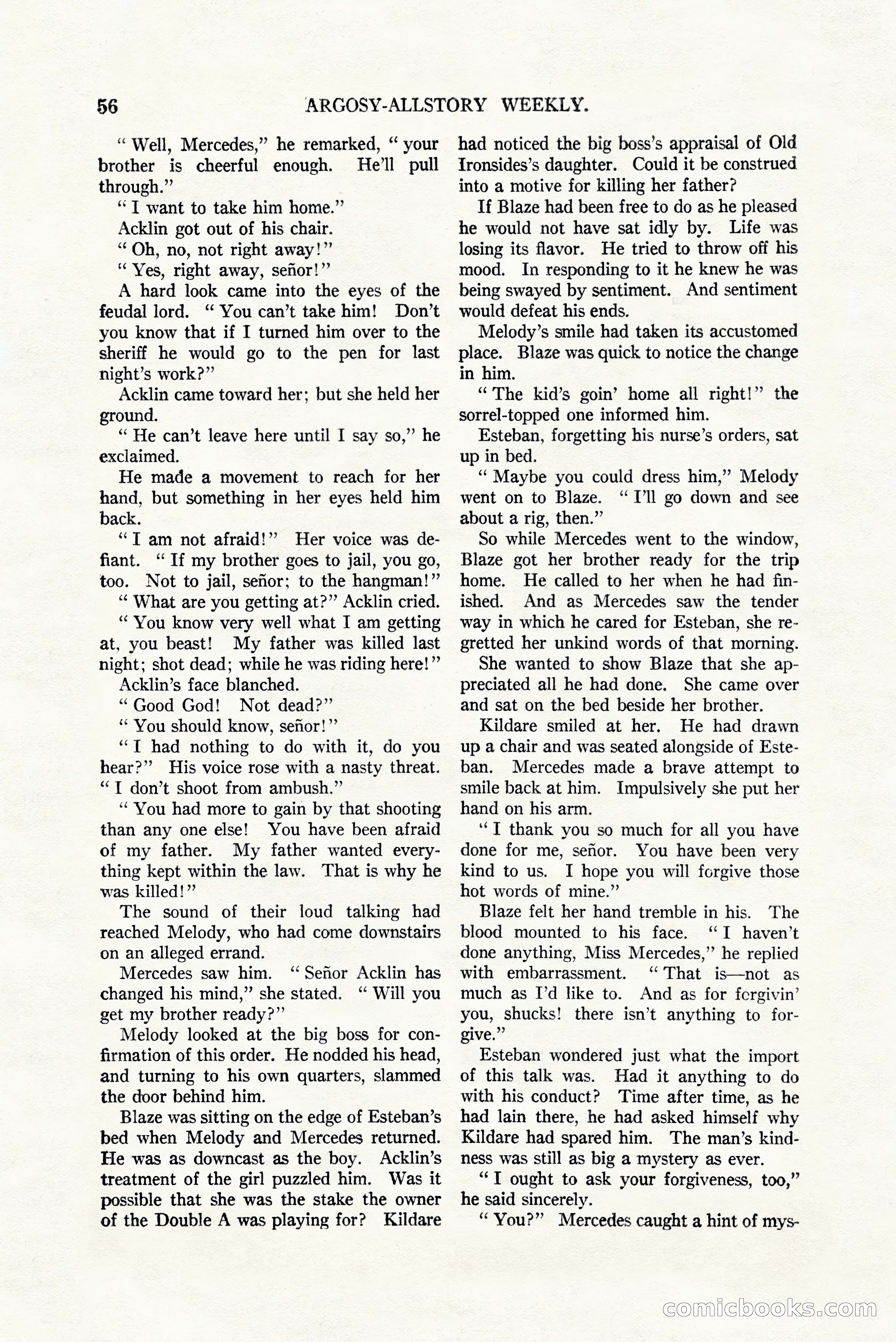 Argosy All-Story Weekly, July 8, 1922 — page 66 of 176