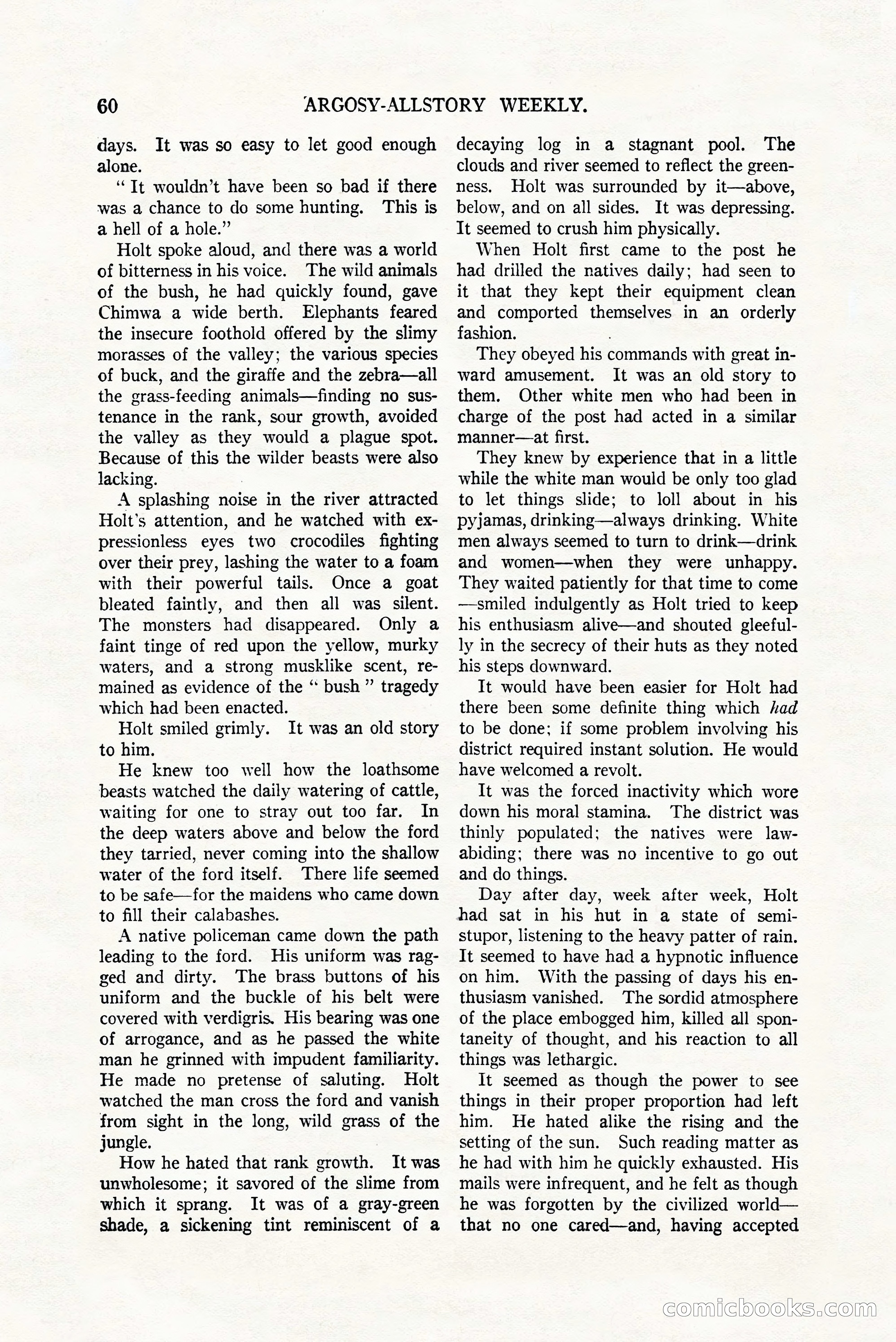 Argosy All-Story Weekly, July 8, 1922 — page 70 of 176