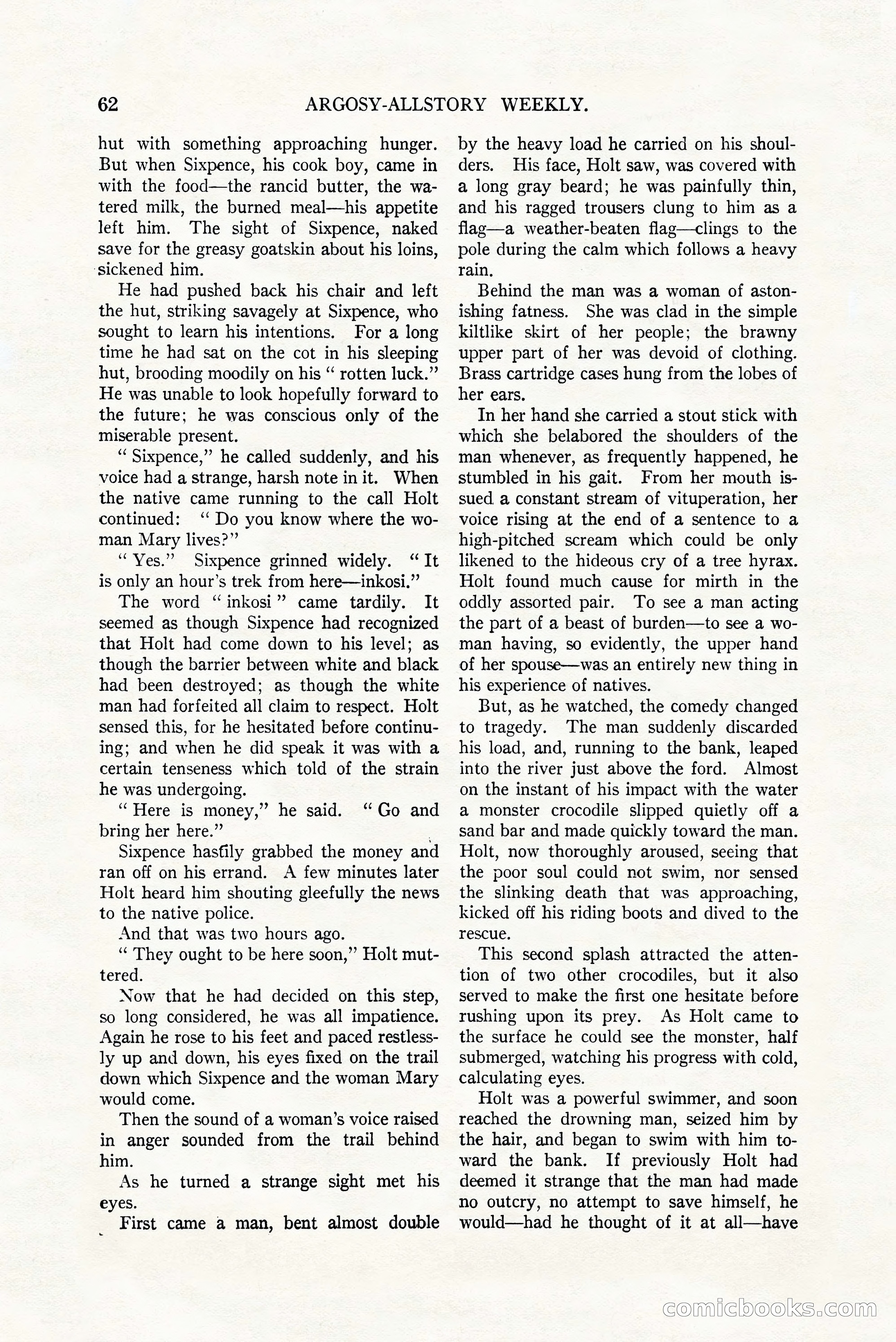 Argosy All-Story Weekly, July 8, 1922 — page 72 of 176