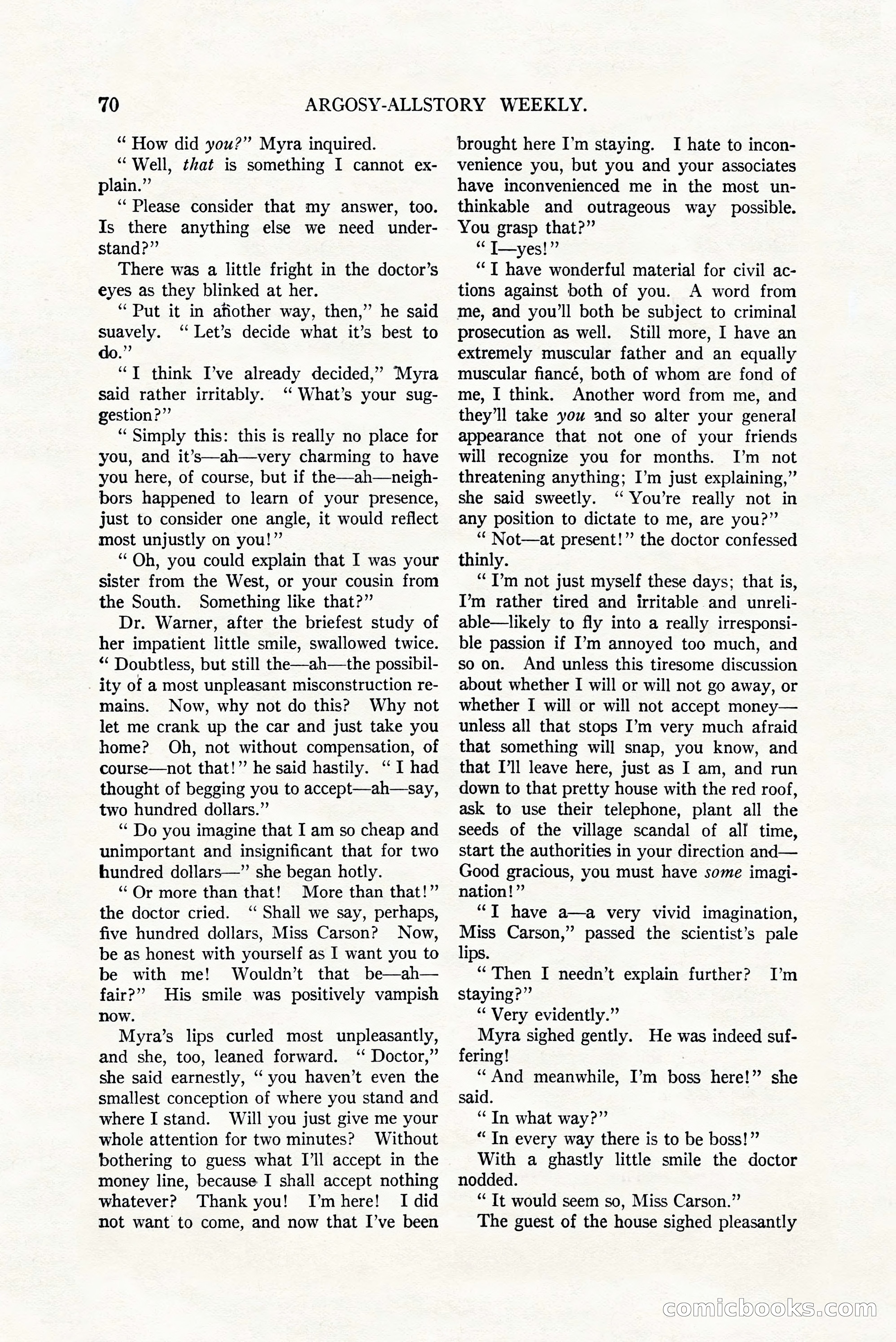 Argosy All-Story Weekly, July 8, 1922 — page 80 of 176