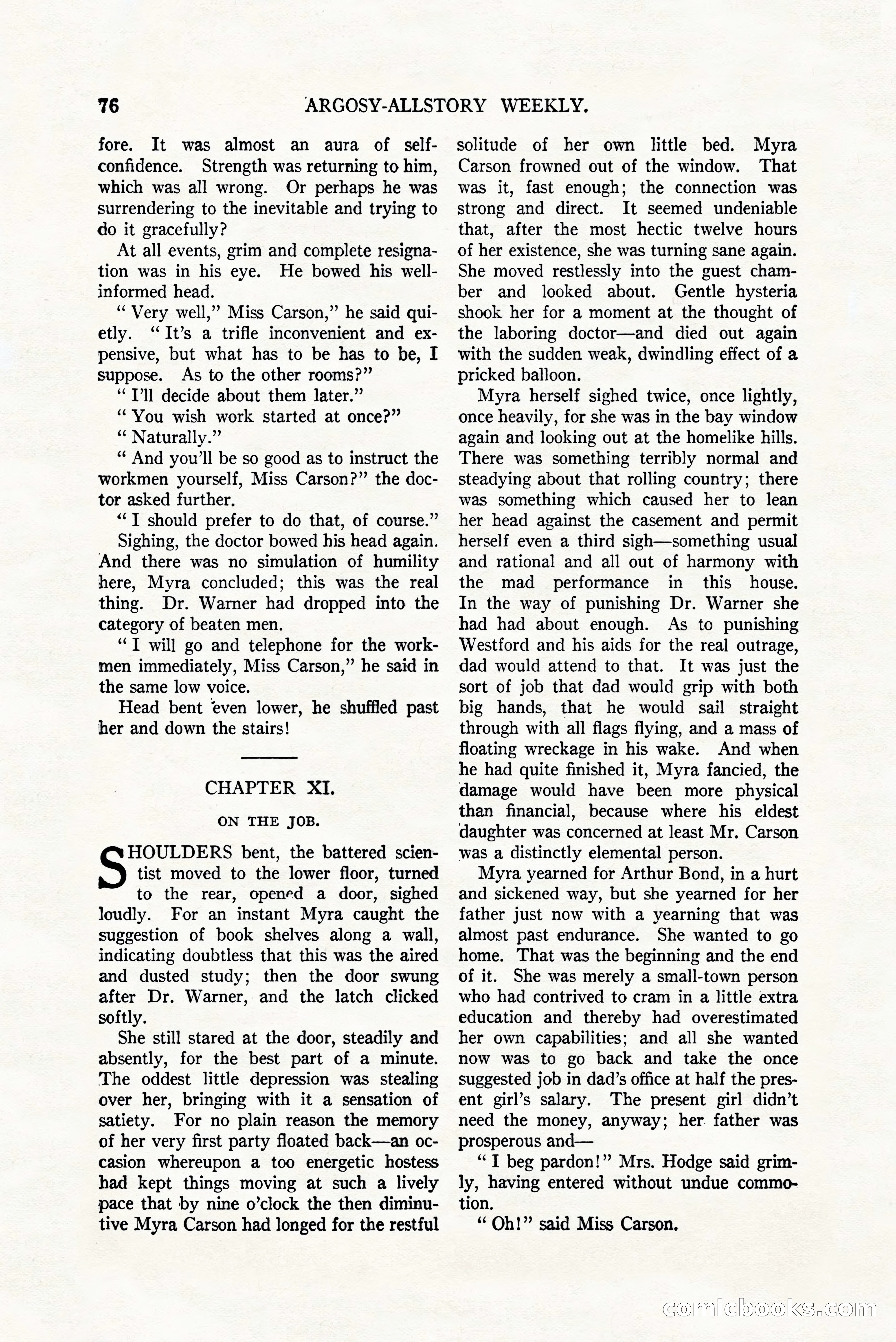 Argosy All-Story Weekly, July 8, 1922 — page 86 of 176