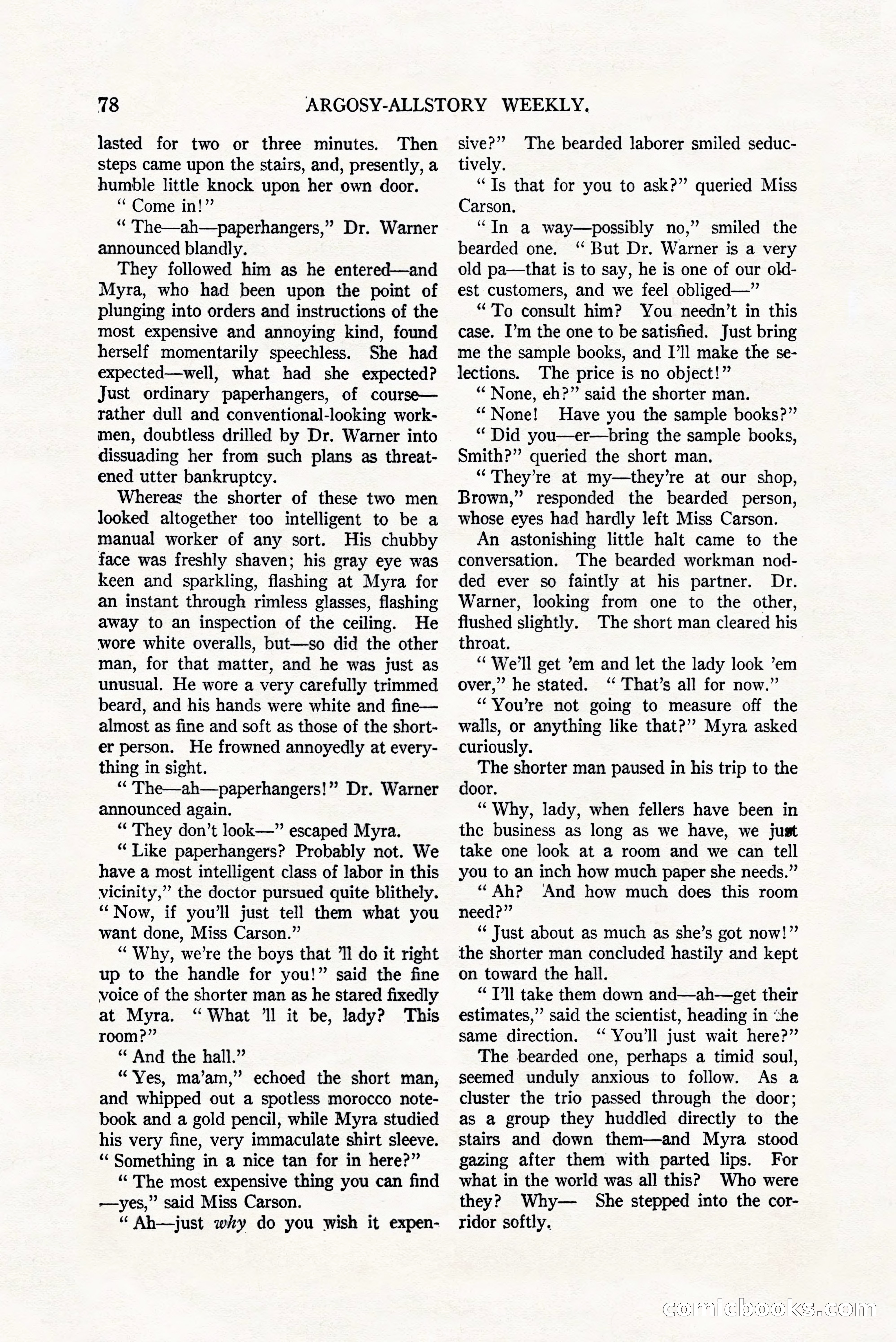 Argosy All-Story Weekly, July 8, 1922 — page 88 of 176