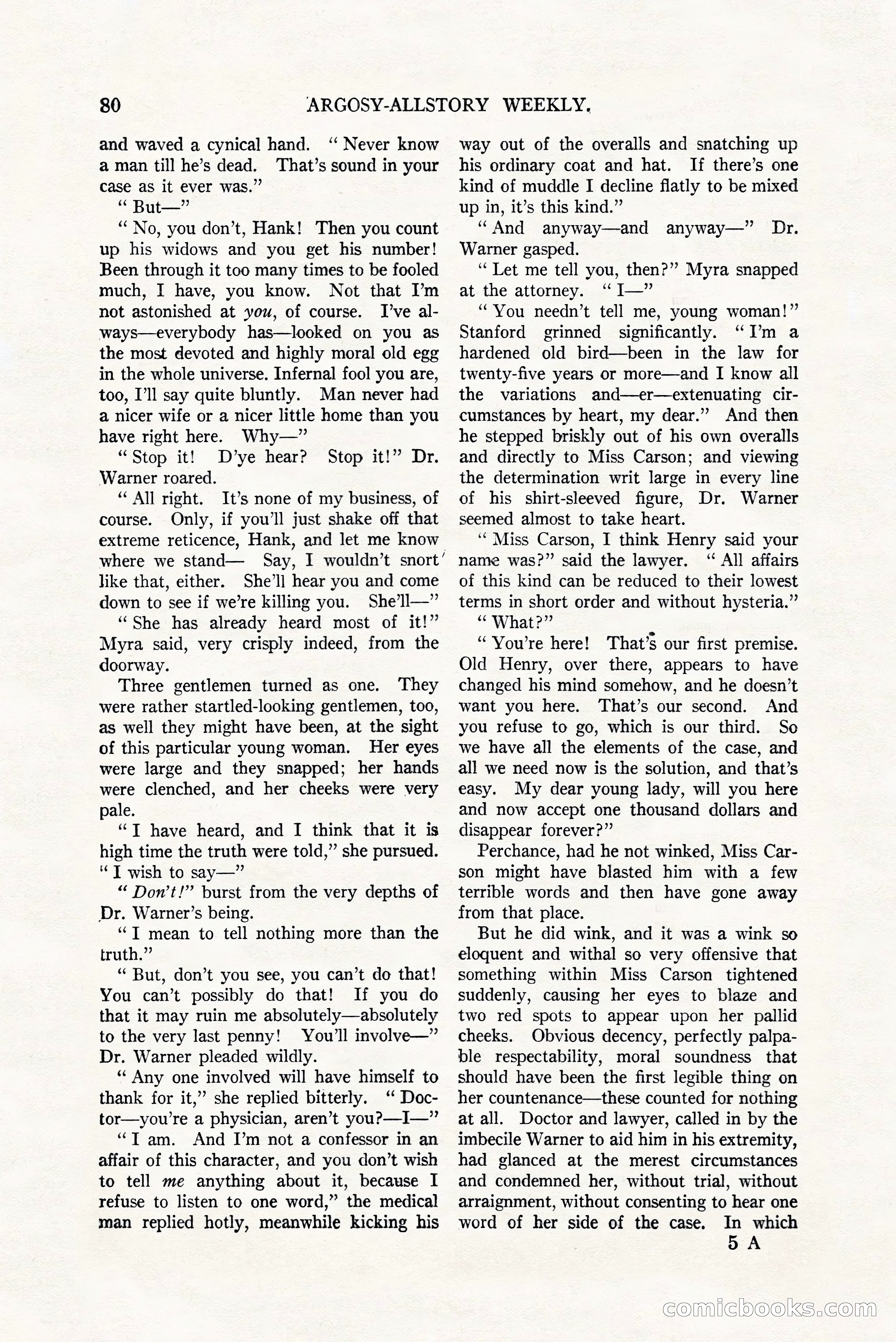 Argosy All-Story Weekly, July 8, 1922 — page 90 of 176