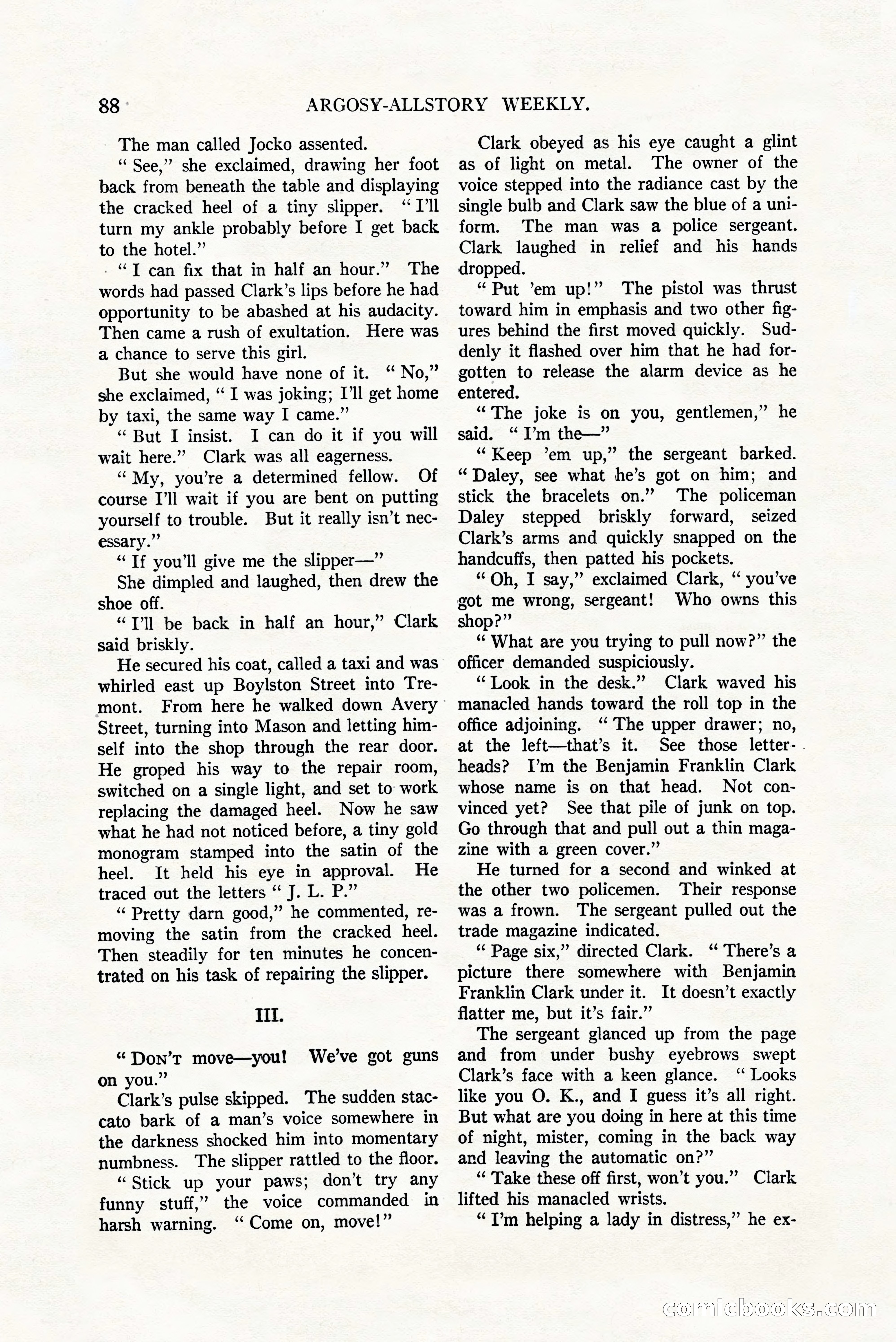 Argosy All-Story Weekly, July 8, 1922 — page 98 of 176