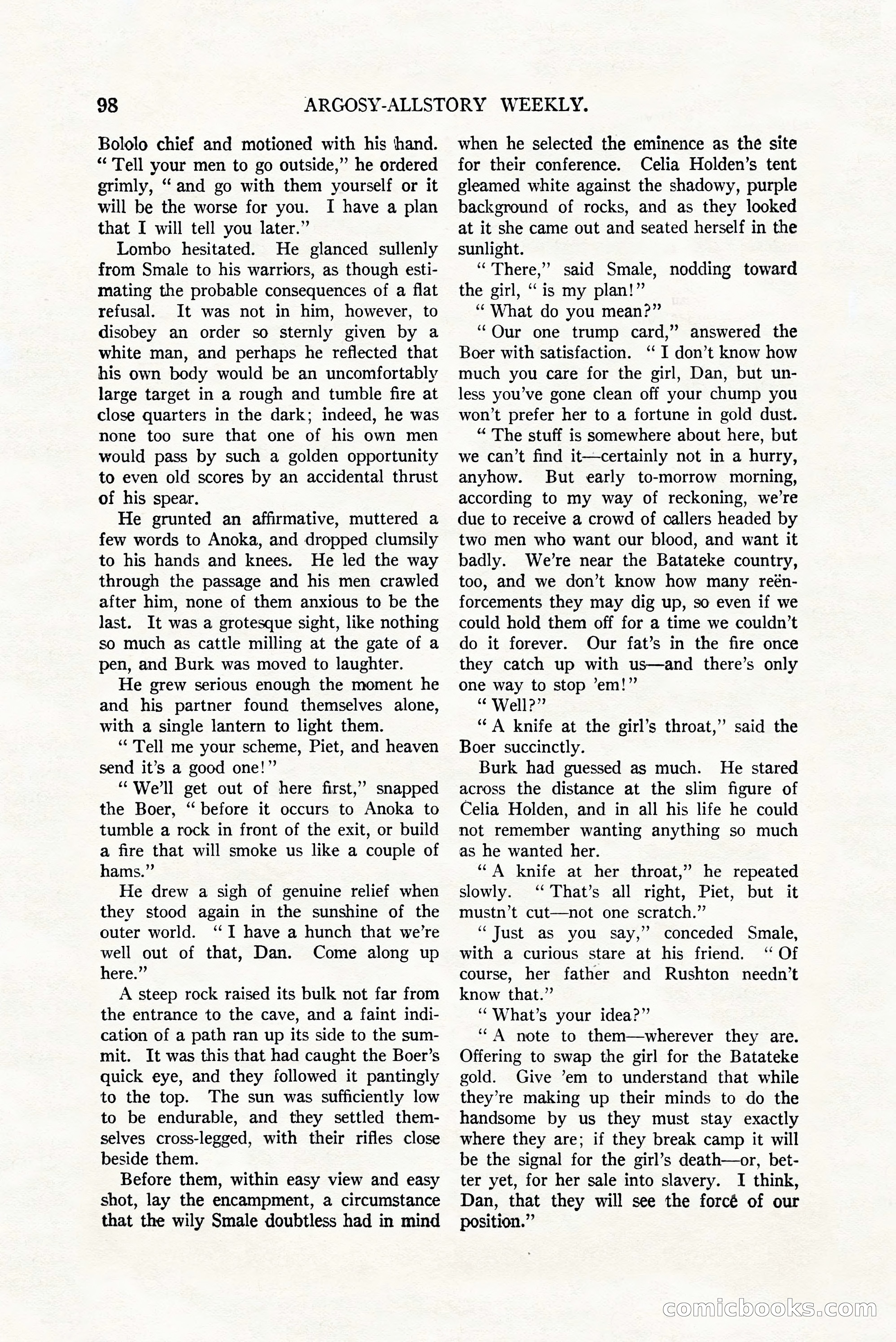 Argosy All-Story Weekly, July 8, 1922 — page 108 of 176