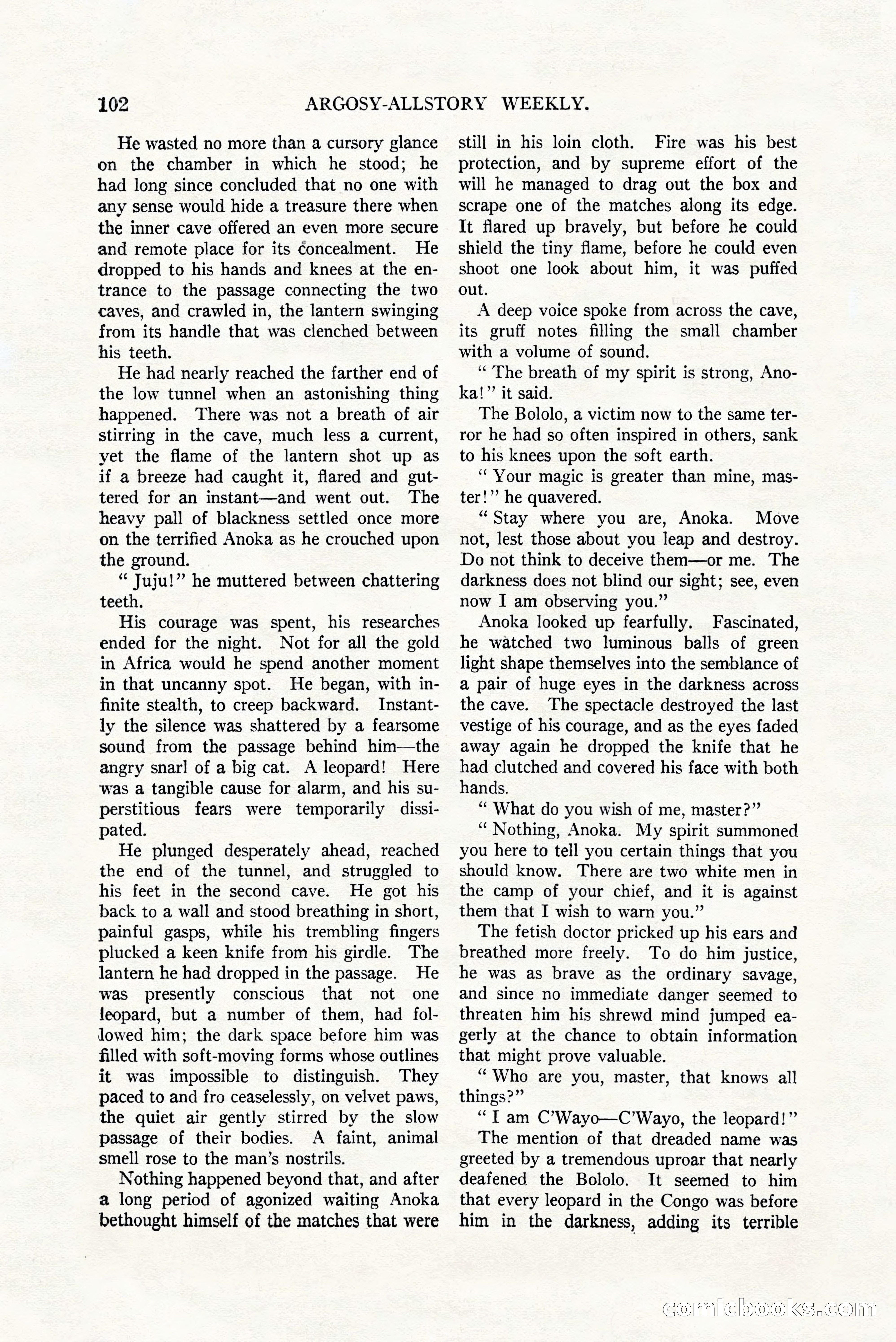 Argosy All-Story Weekly, July 8, 1922 — page 112 of 176