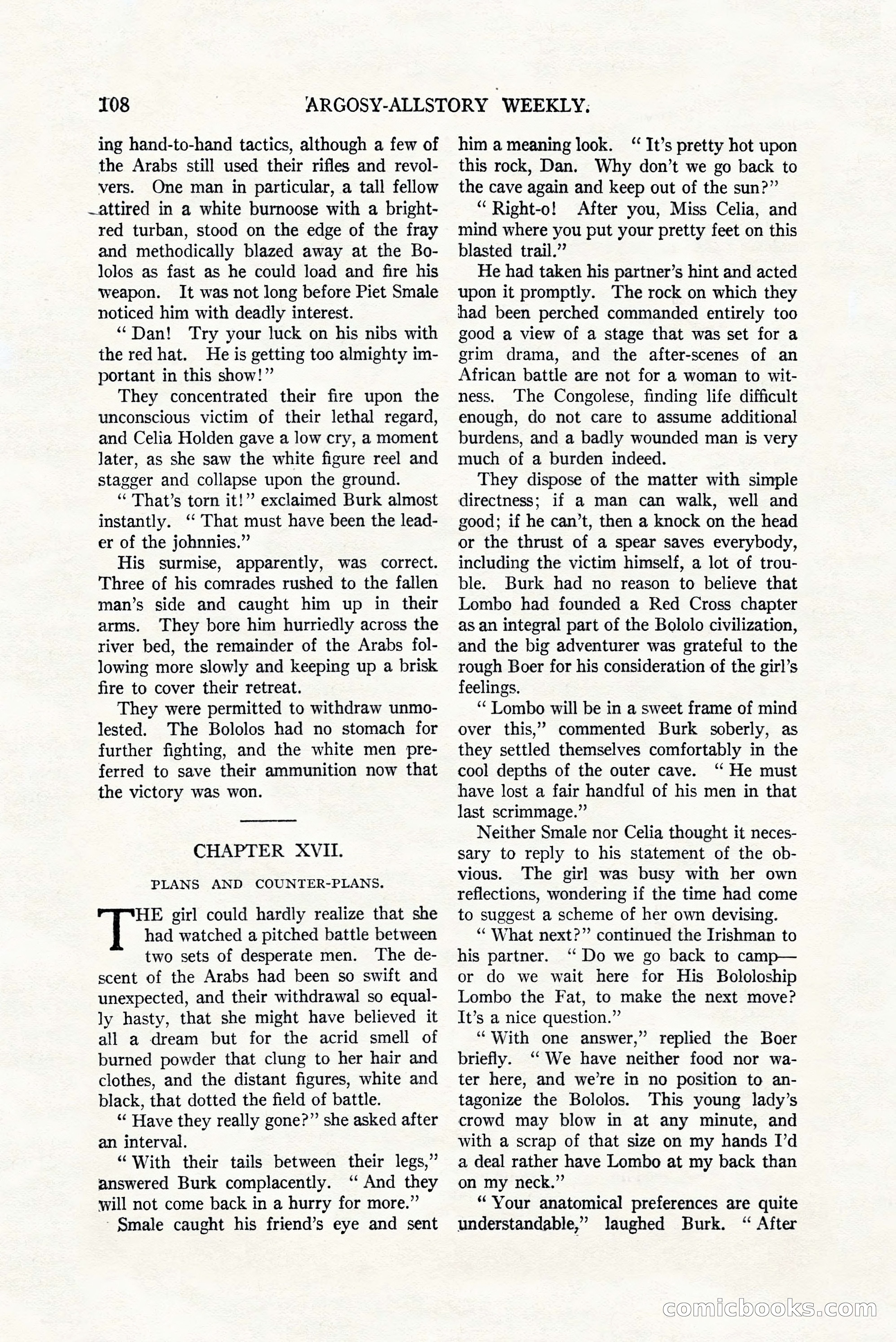 Argosy All-Story Weekly, July 8, 1922 — page 118 of 176