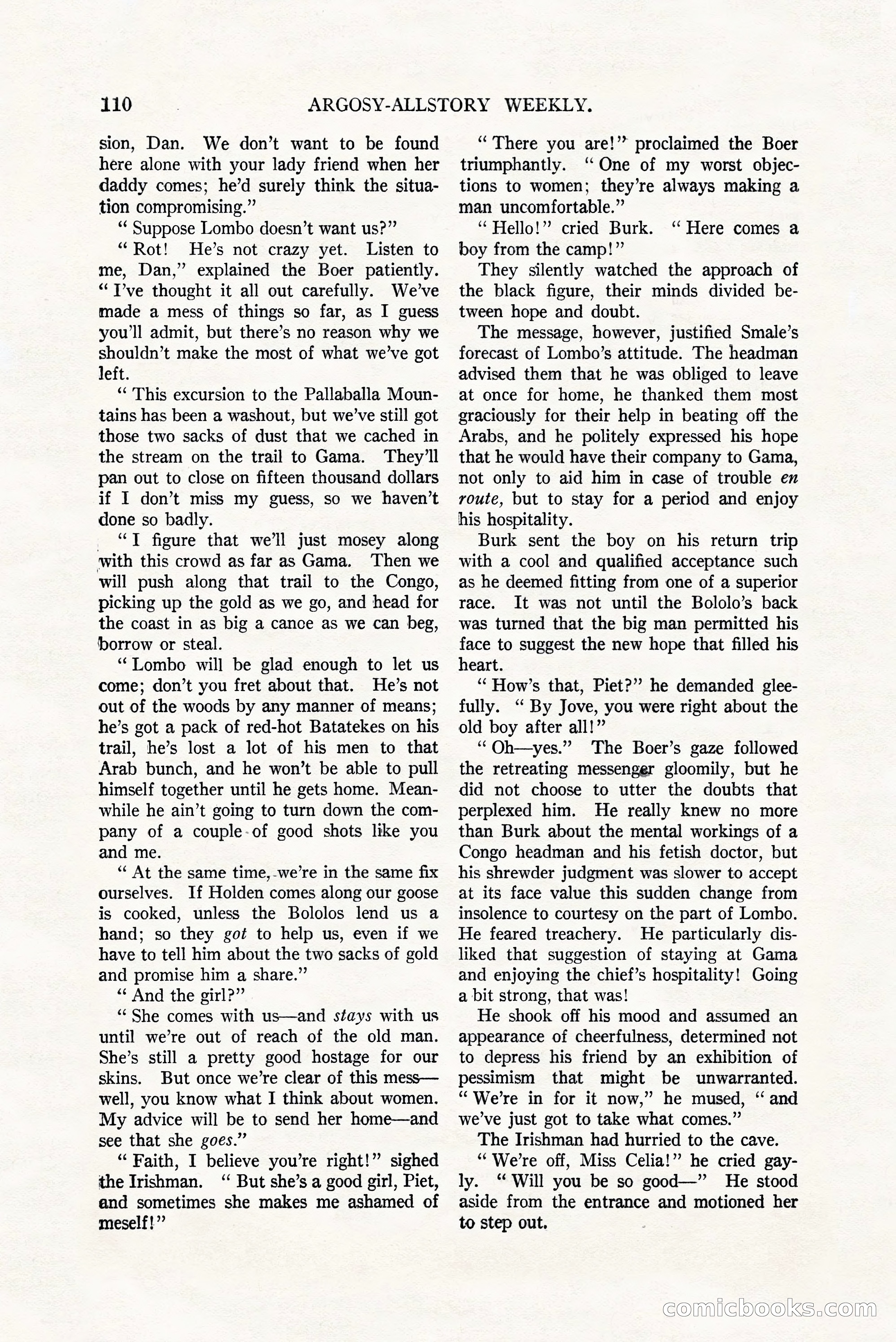 Argosy All-Story Weekly, July 8, 1922 — page 120 of 176
