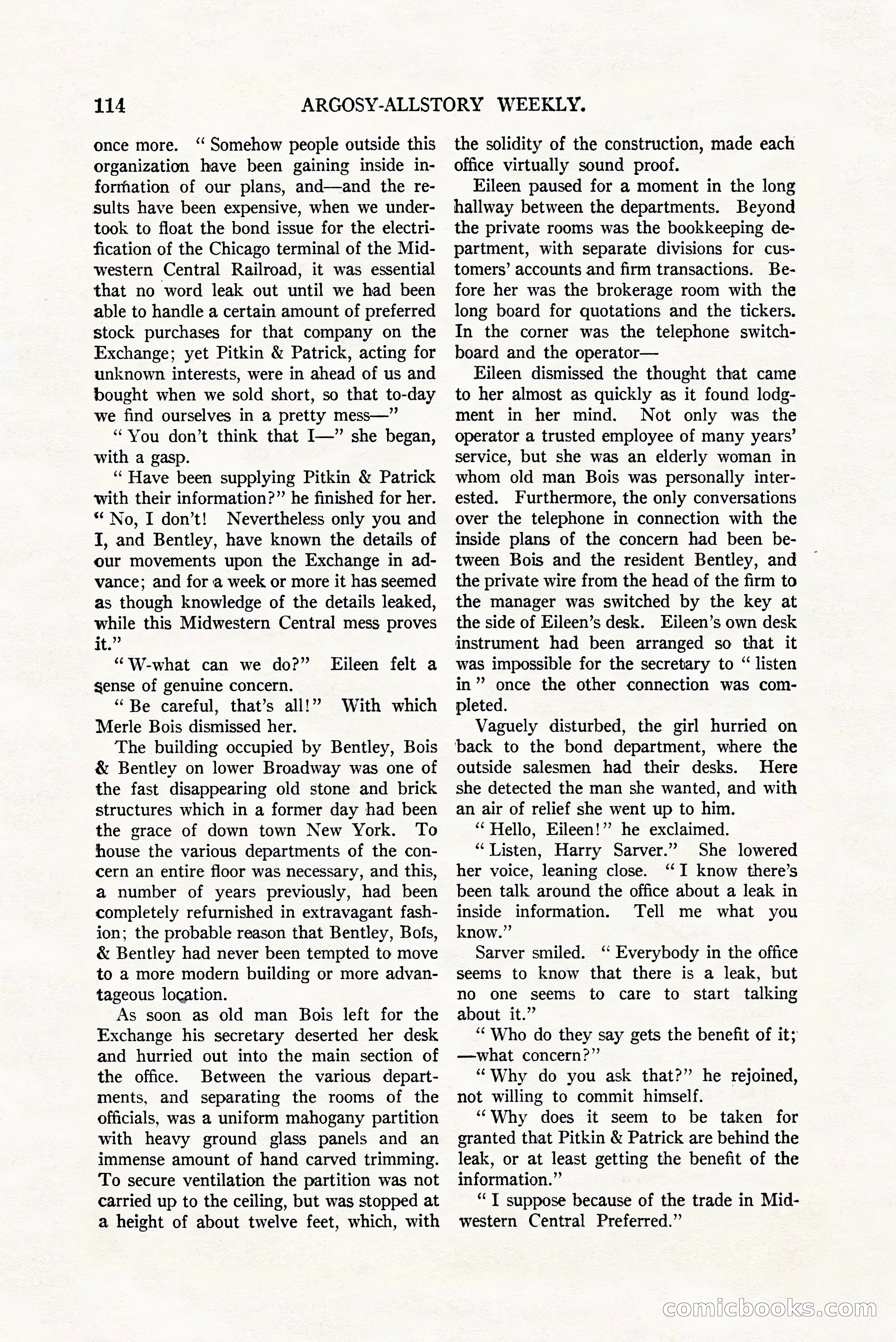 Argosy All-Story Weekly, July 8, 1922 — page 124 of 176