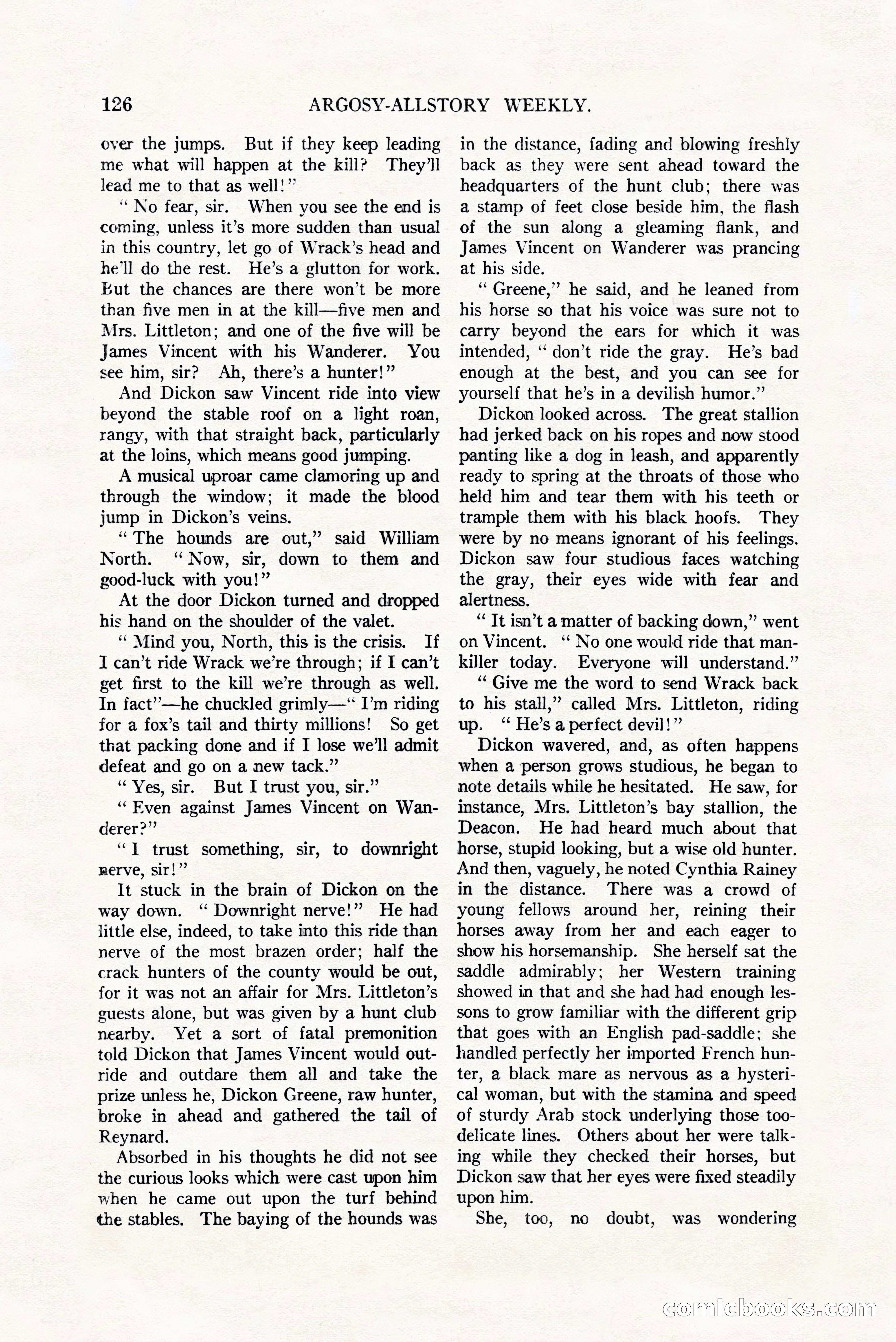Argosy All-Story Weekly, July 8, 1922 — page 136 of 176