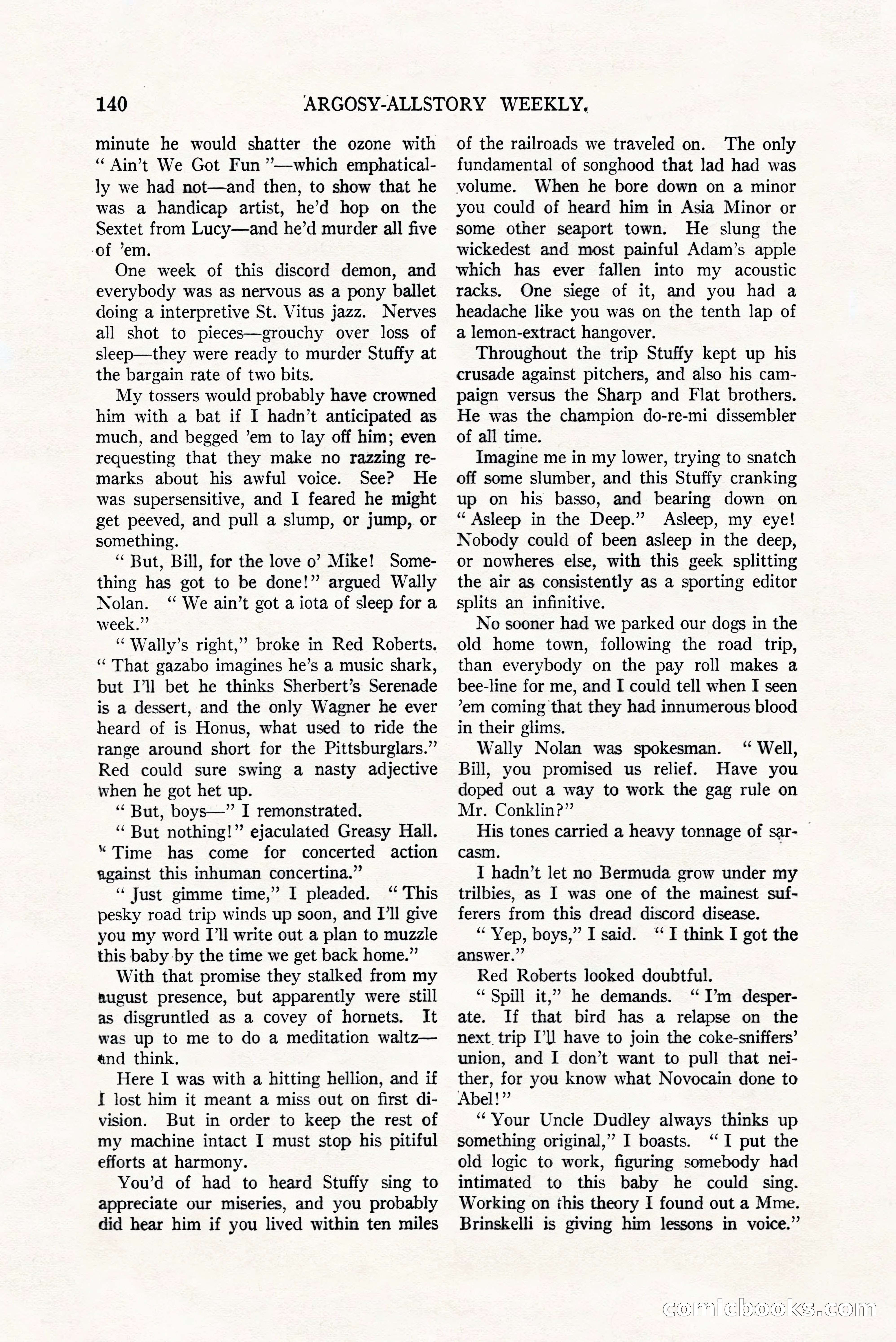 Argosy All-Story Weekly, July 8, 1922 — page 150 of 176