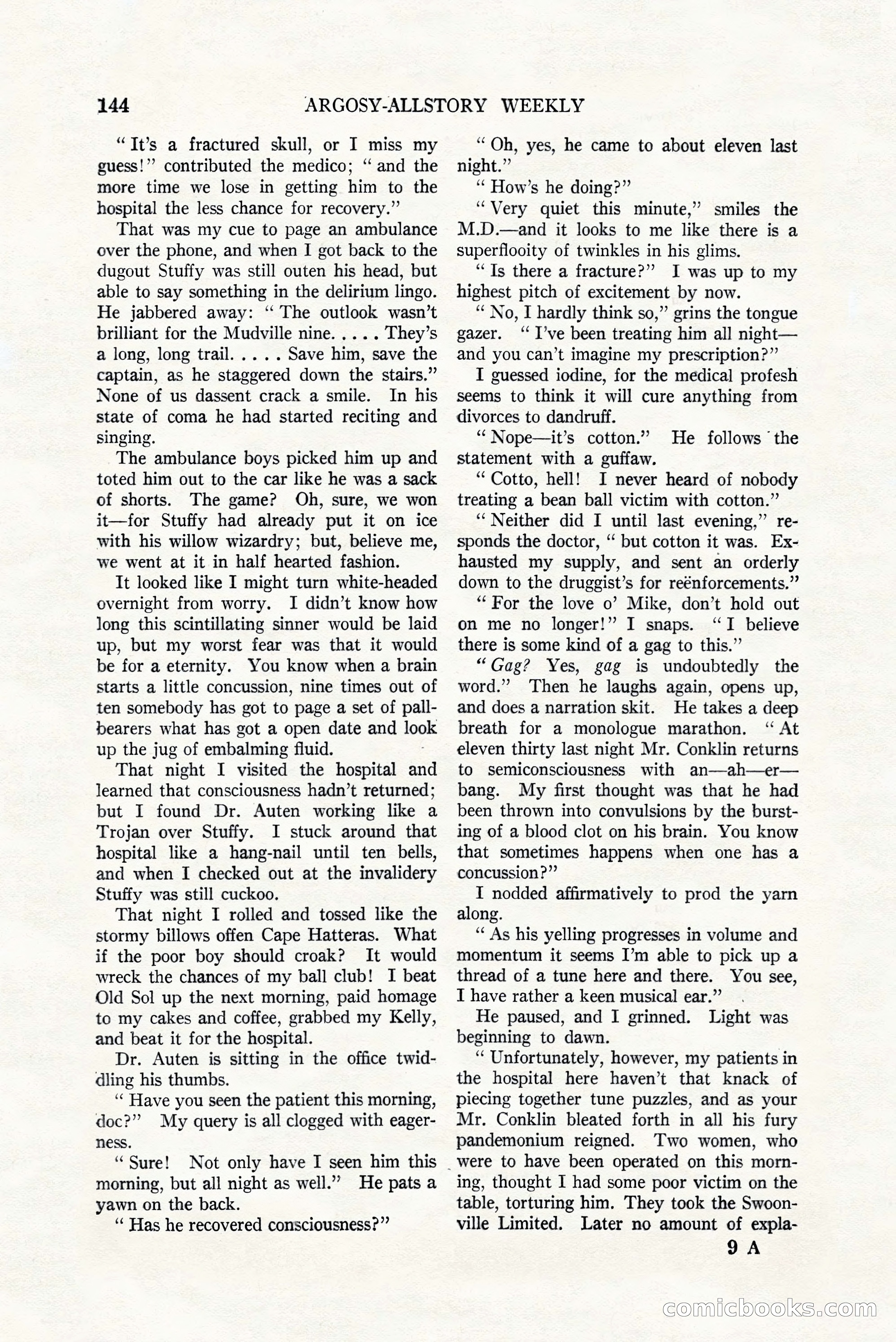 Argosy All-Story Weekly, July 8, 1922 — page 154 of 176