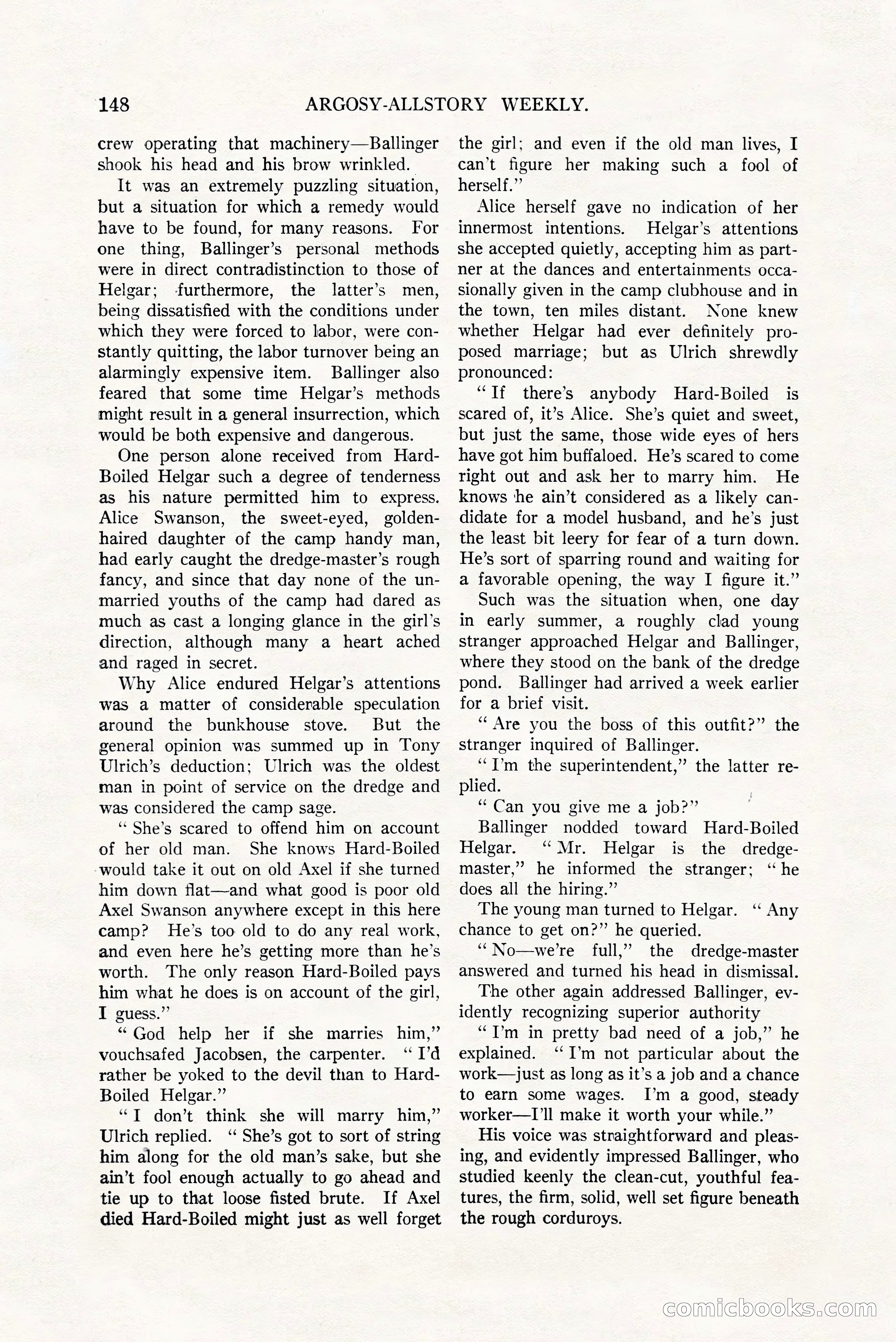 Argosy All-Story Weekly, July 8, 1922 — page 158 of 176