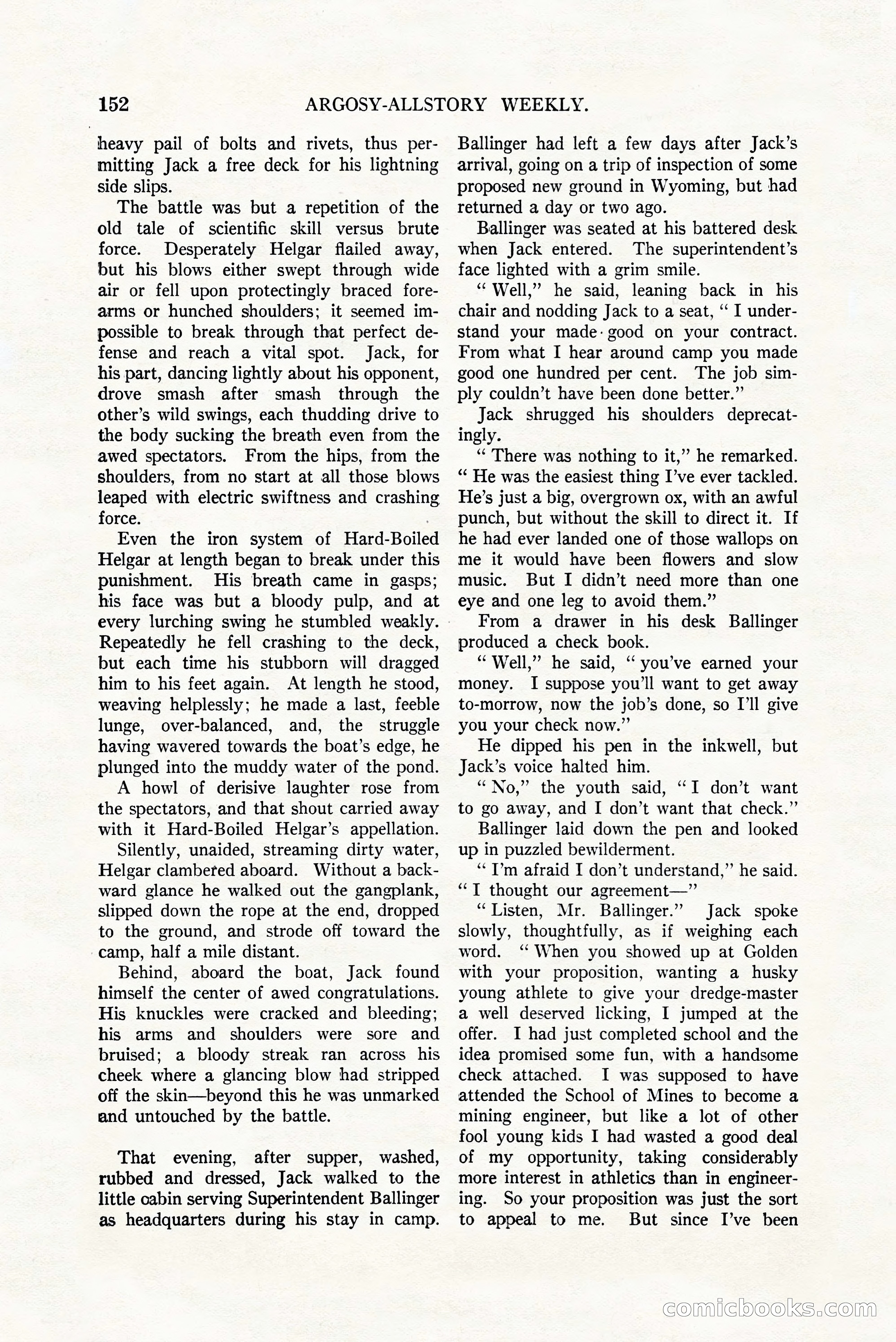 Argosy All-Story Weekly, July 8, 1922 — page 162 of 176