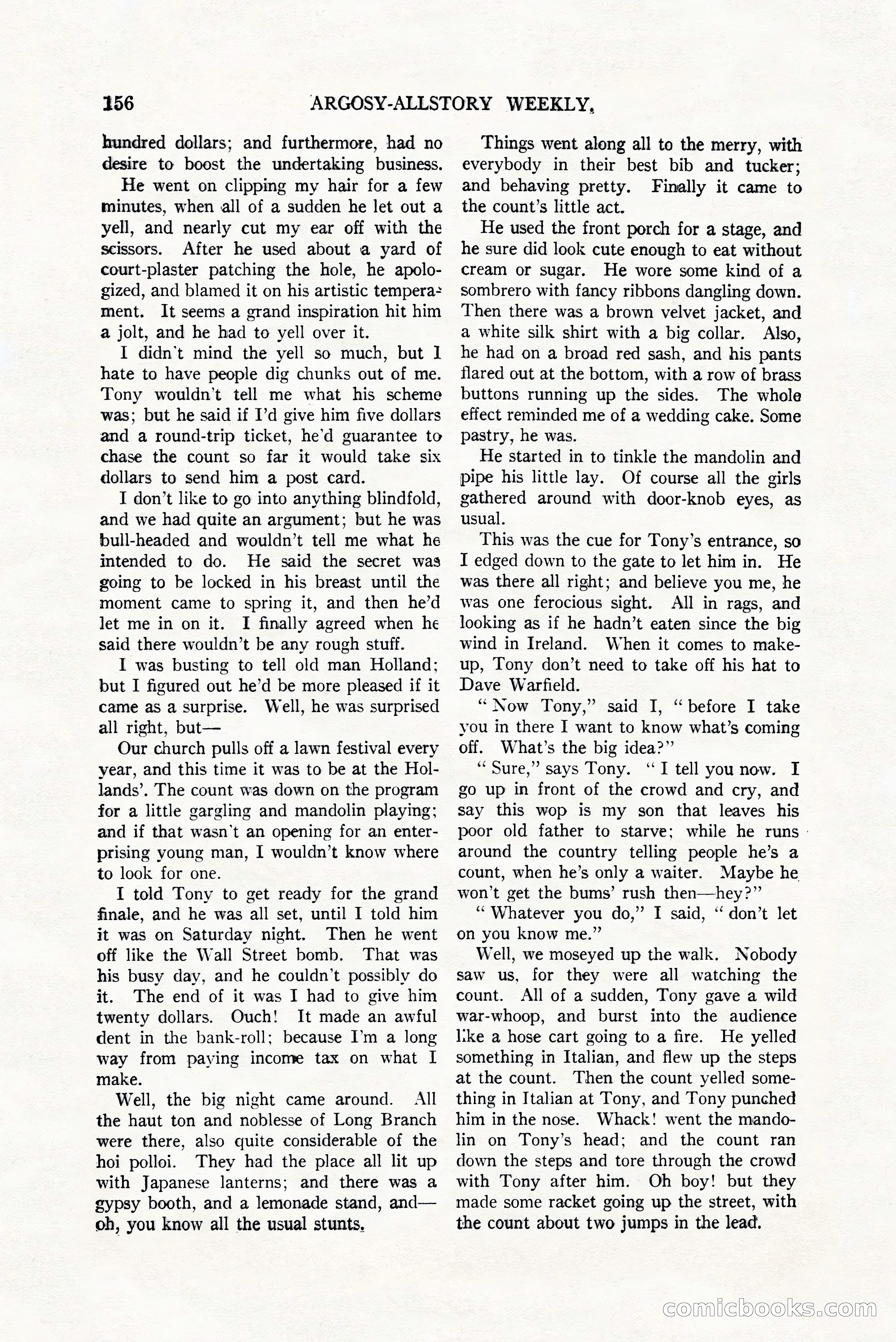 Argosy All-Story Weekly, July 8, 1922 — page 166 of 176