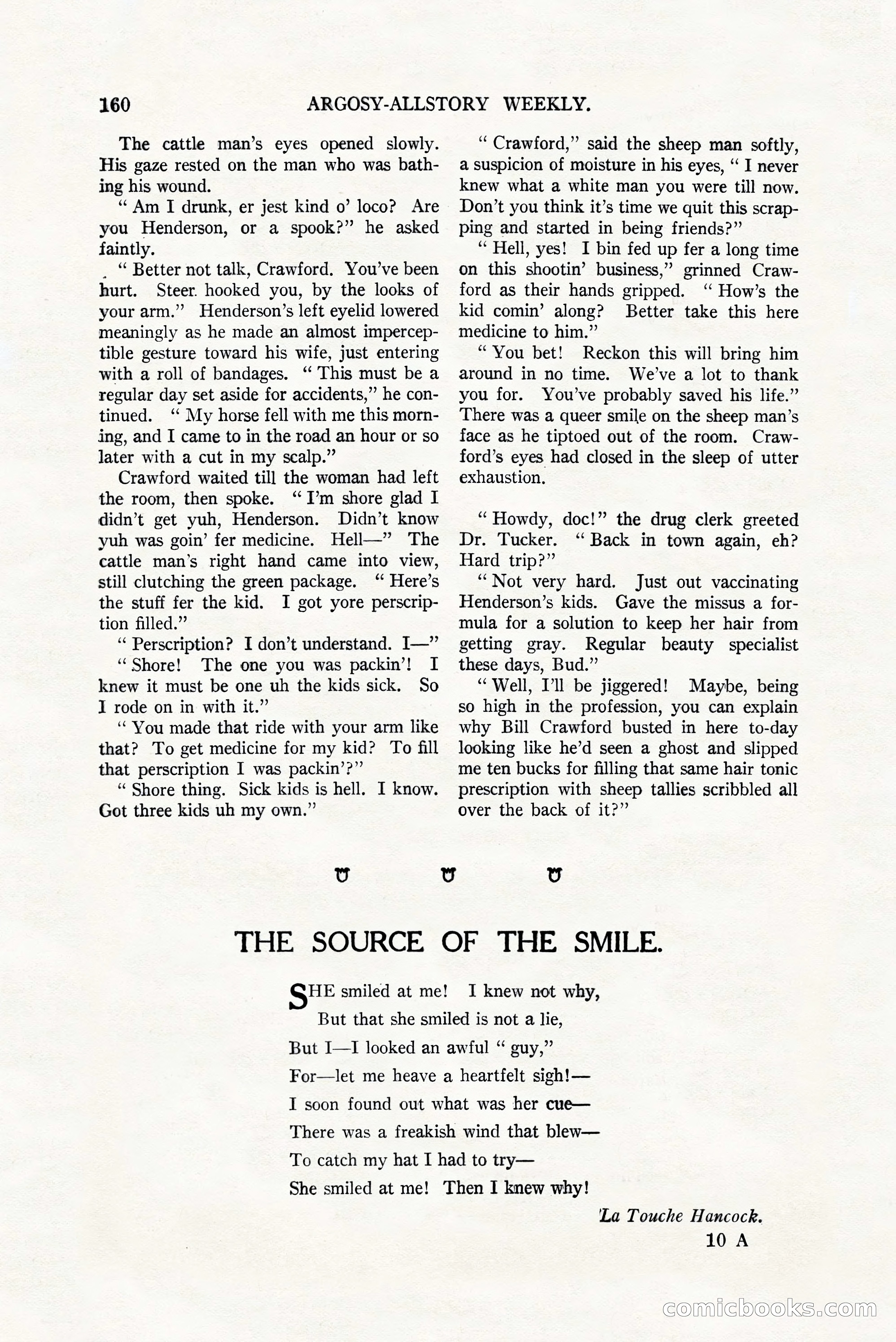 Argosy All-Story Weekly, July 8, 1922 — page 170 of 176