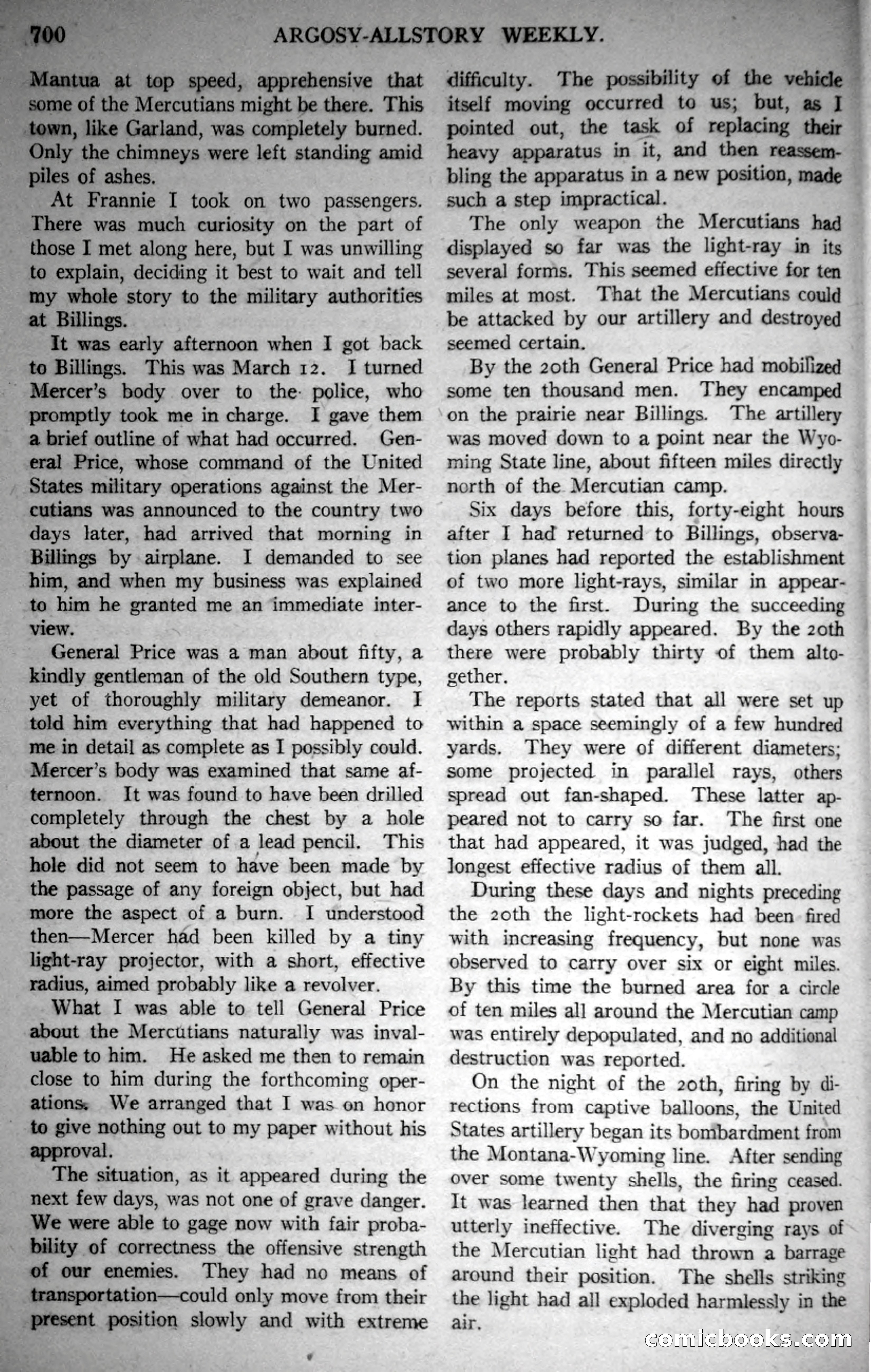 Argosy All-Story Weekly, October 28, 1922 — page 70 of 176