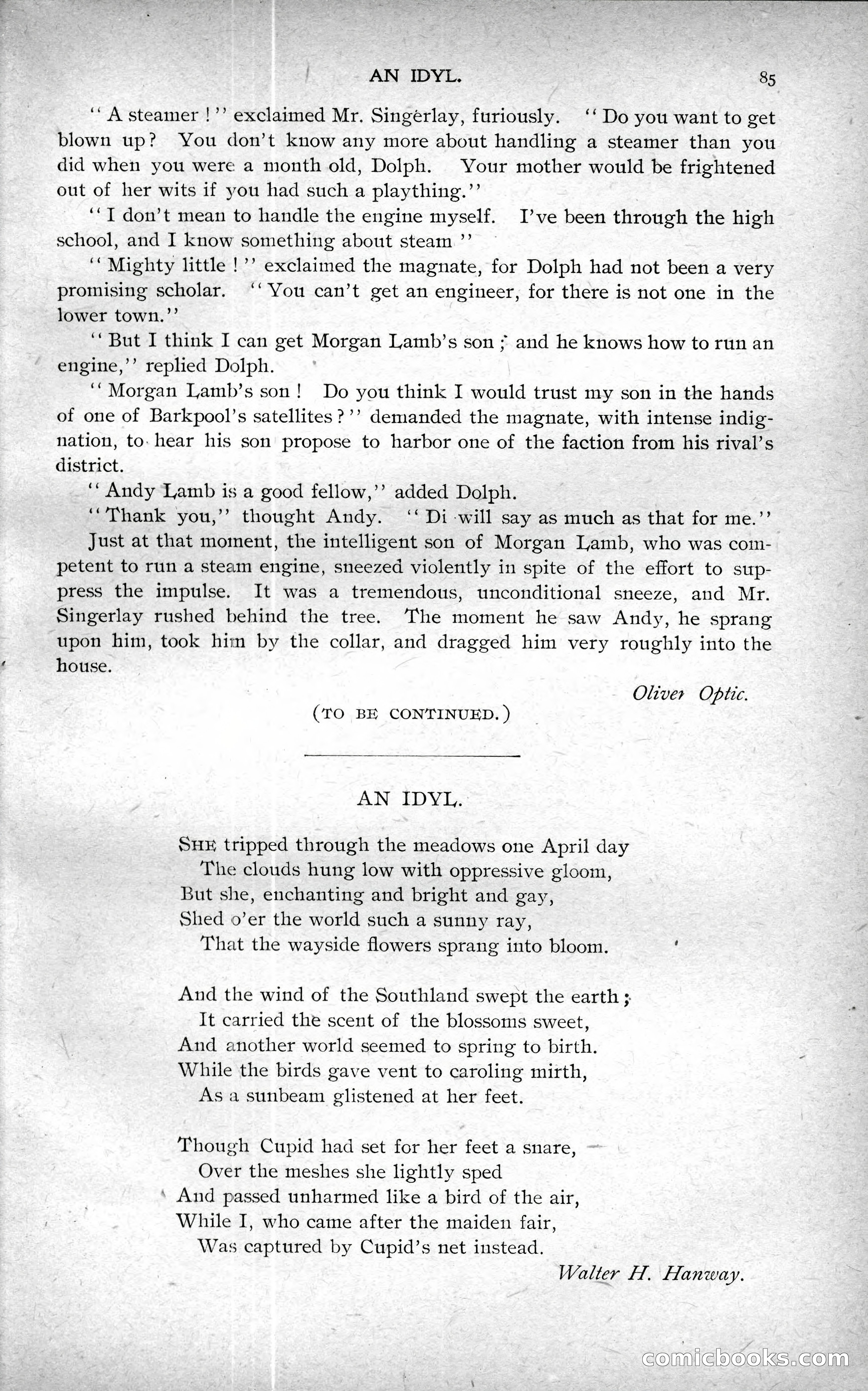The Argosy, Vol. XXIV, No. 1 — page 85 of 192