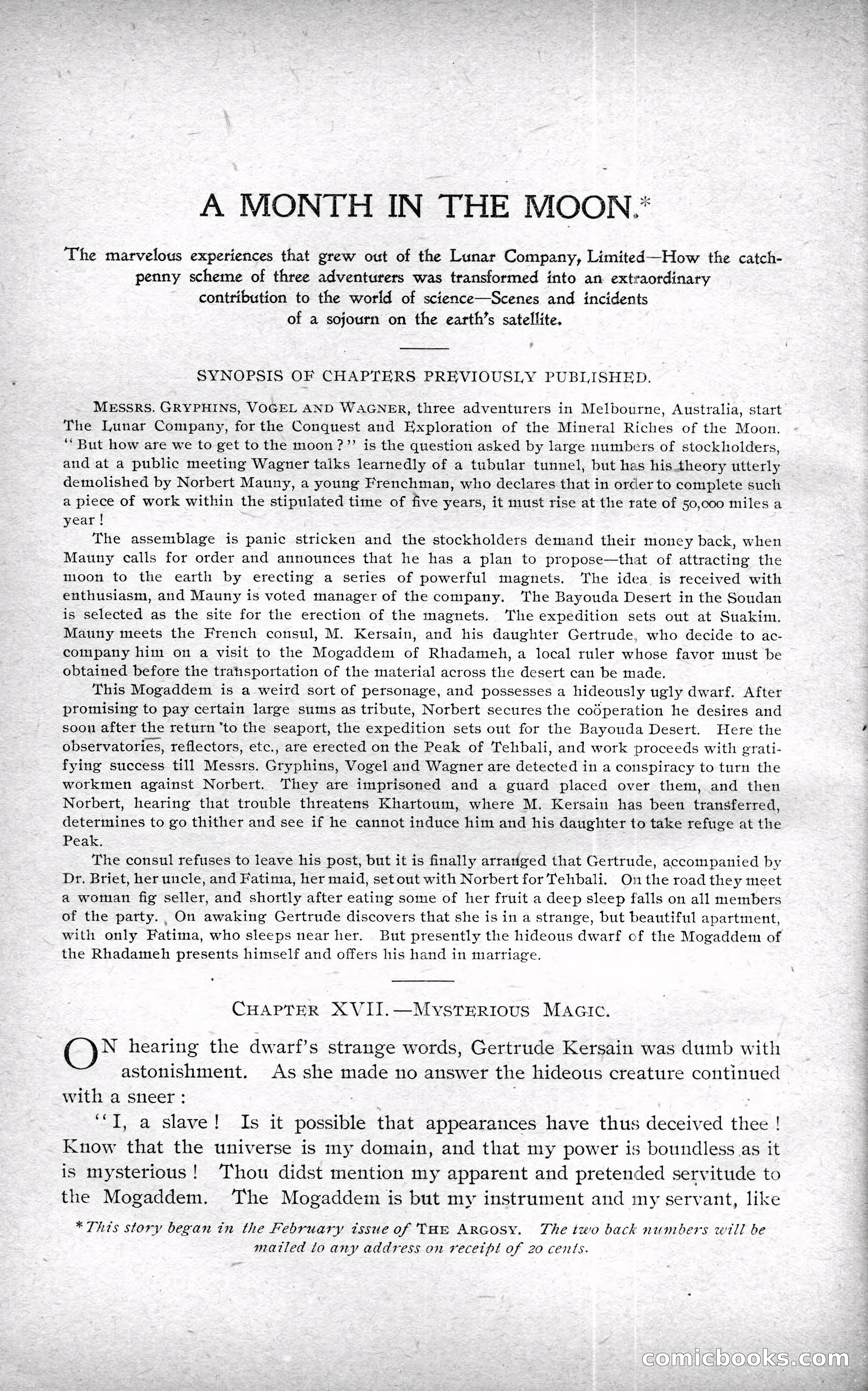 The Argosy, Vol. XXIV, No. 1 — page 86 of 192