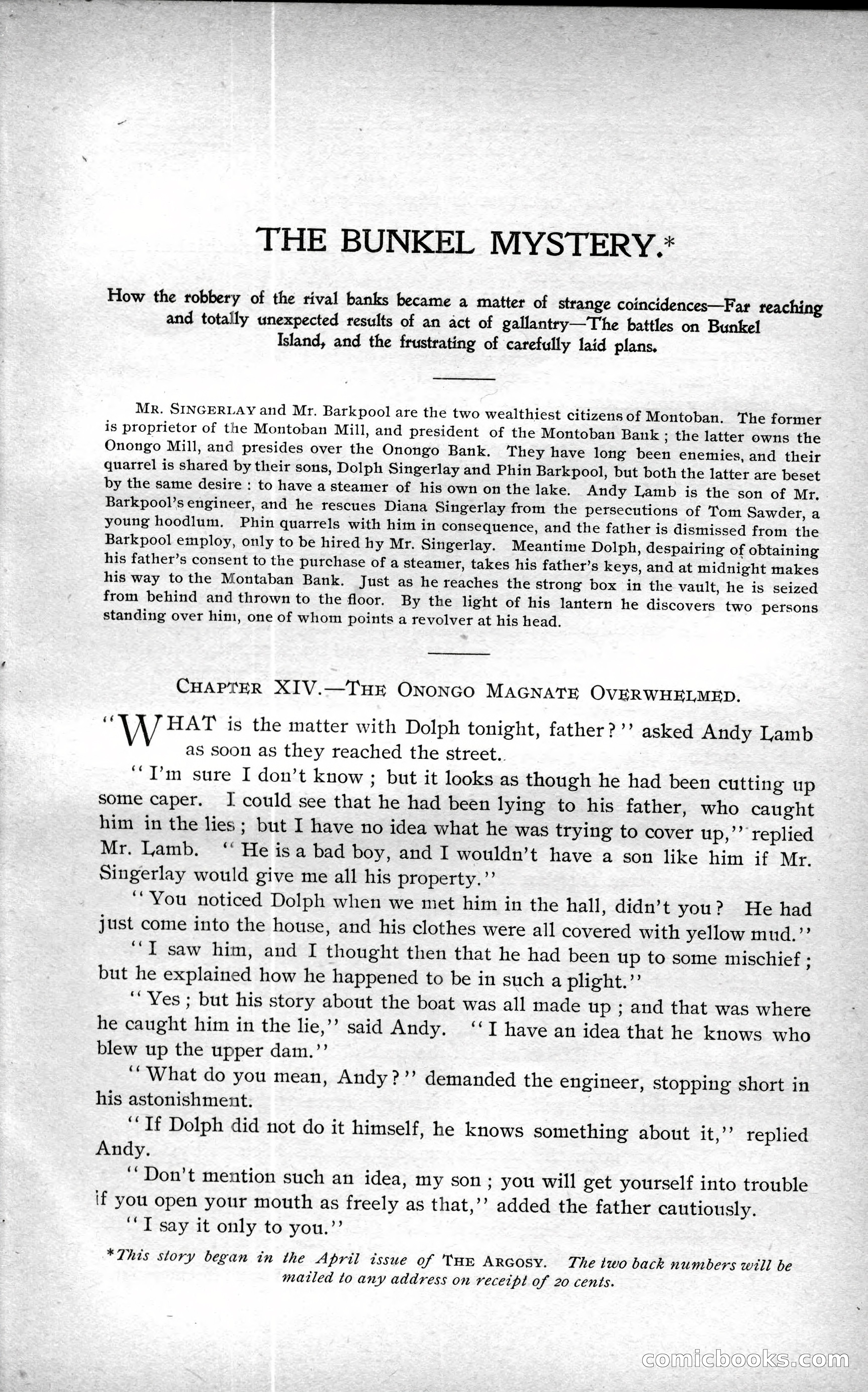 The Argosy, Vol. XXIV, No. 3 — page 117 of 200