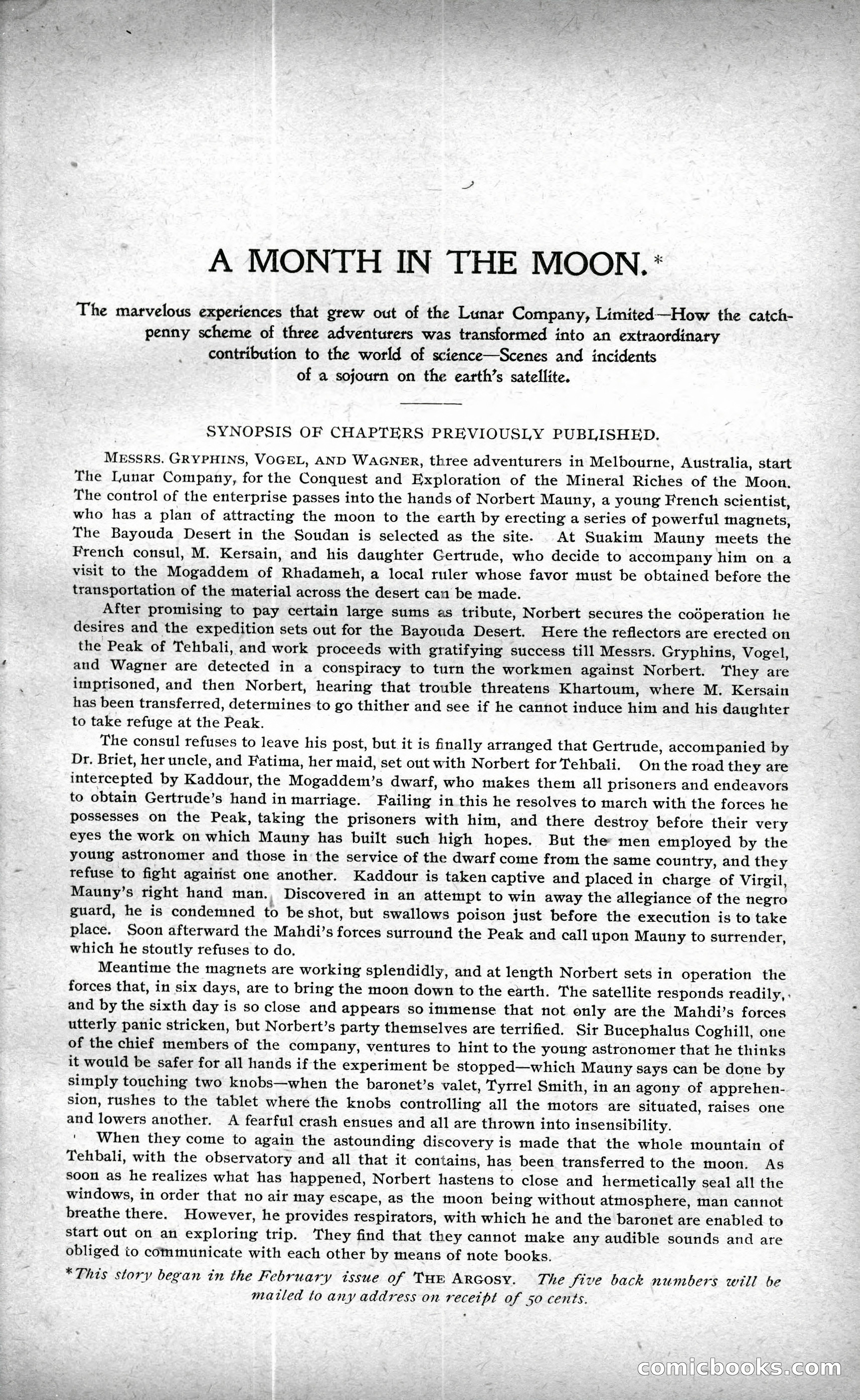 Argosy, Volume XXIII — Index Page, 1897 — page 175 of 198
