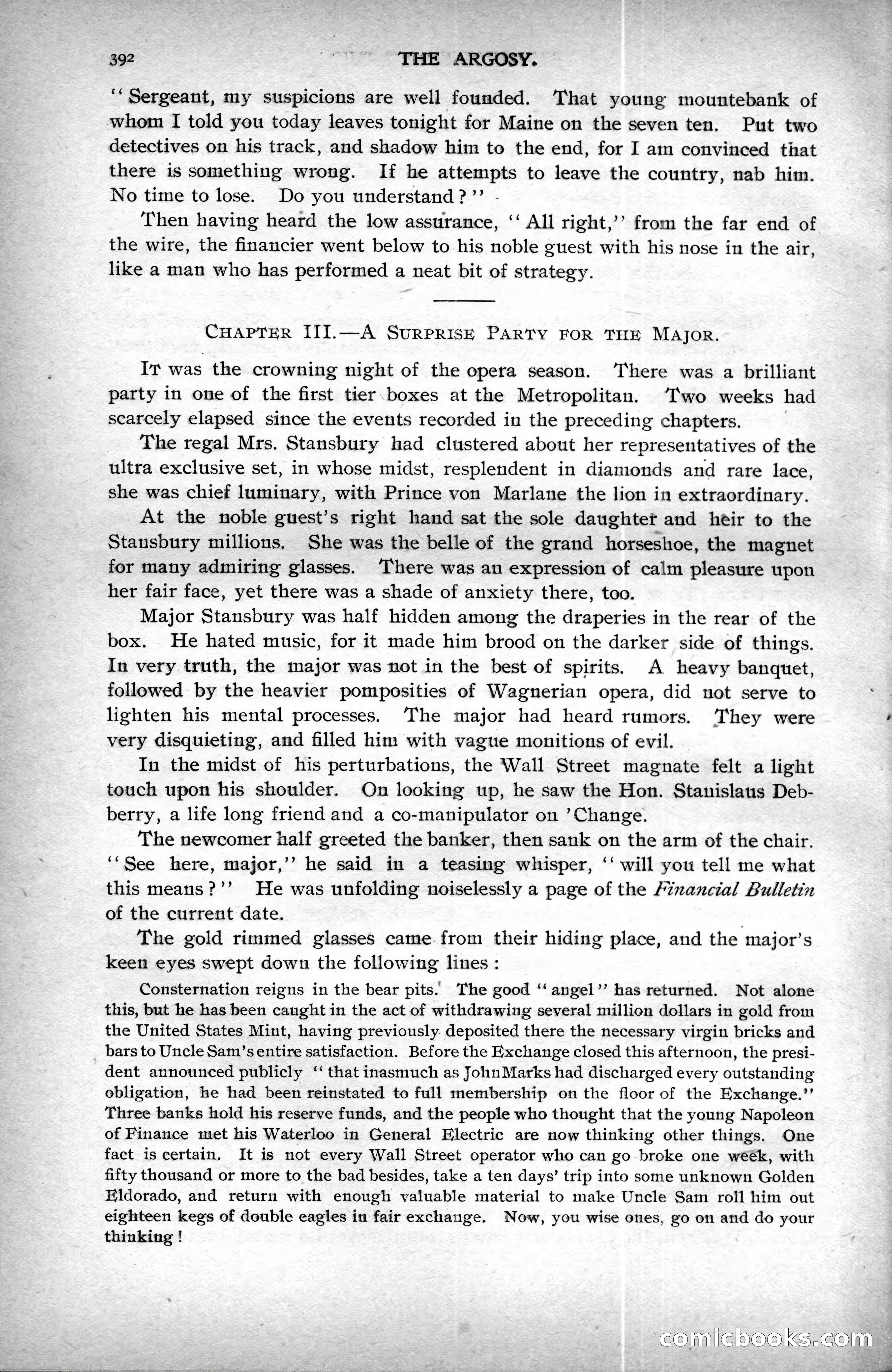 The Argosy, Vol. XXV, No. 3 — page 8 of 192
