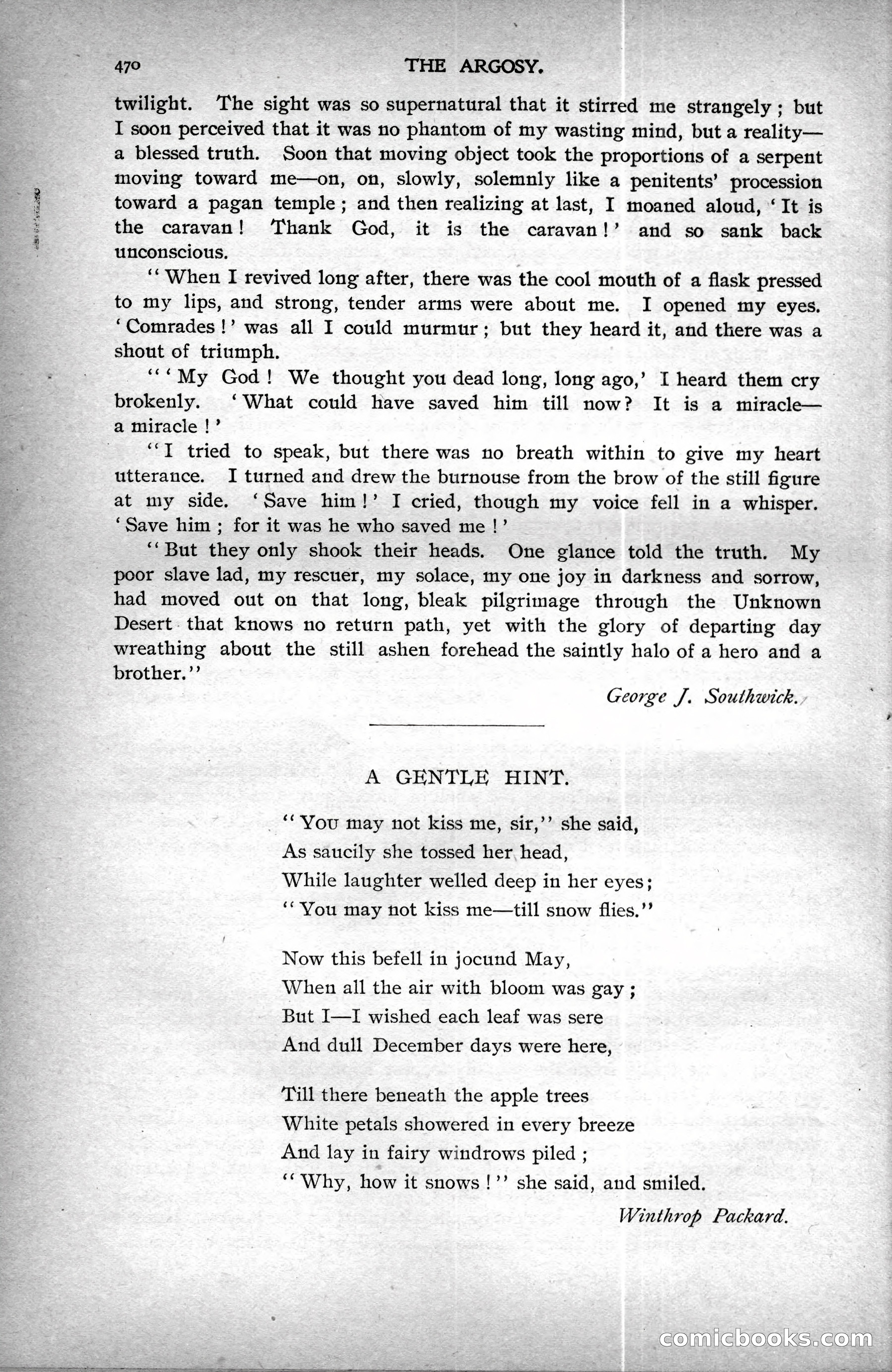 The Argosy, Vol. XXV, No. 3 — page 86 of 192