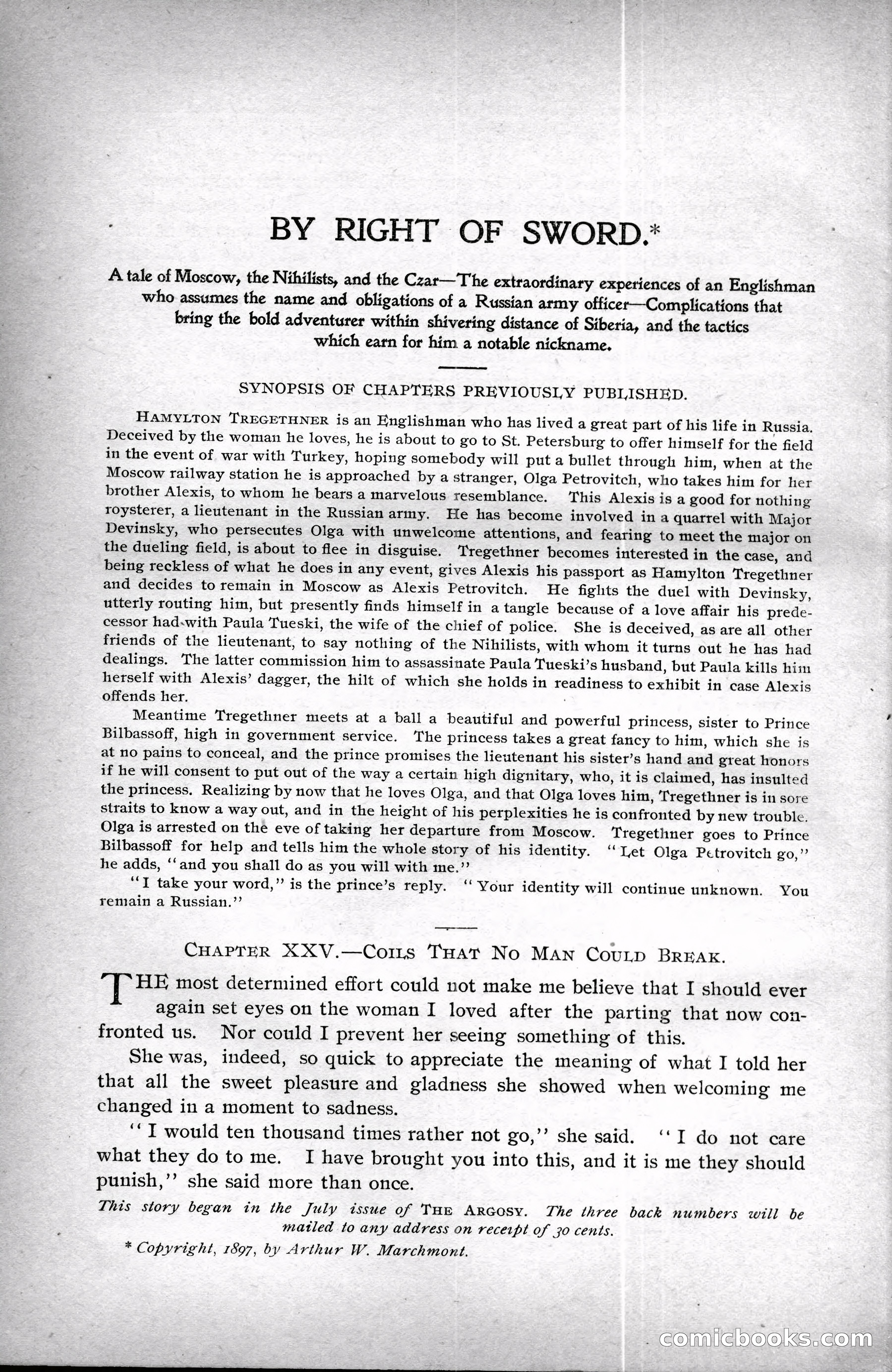 The Argosy, Vol. XXV, No. 3 — page 112 of 192