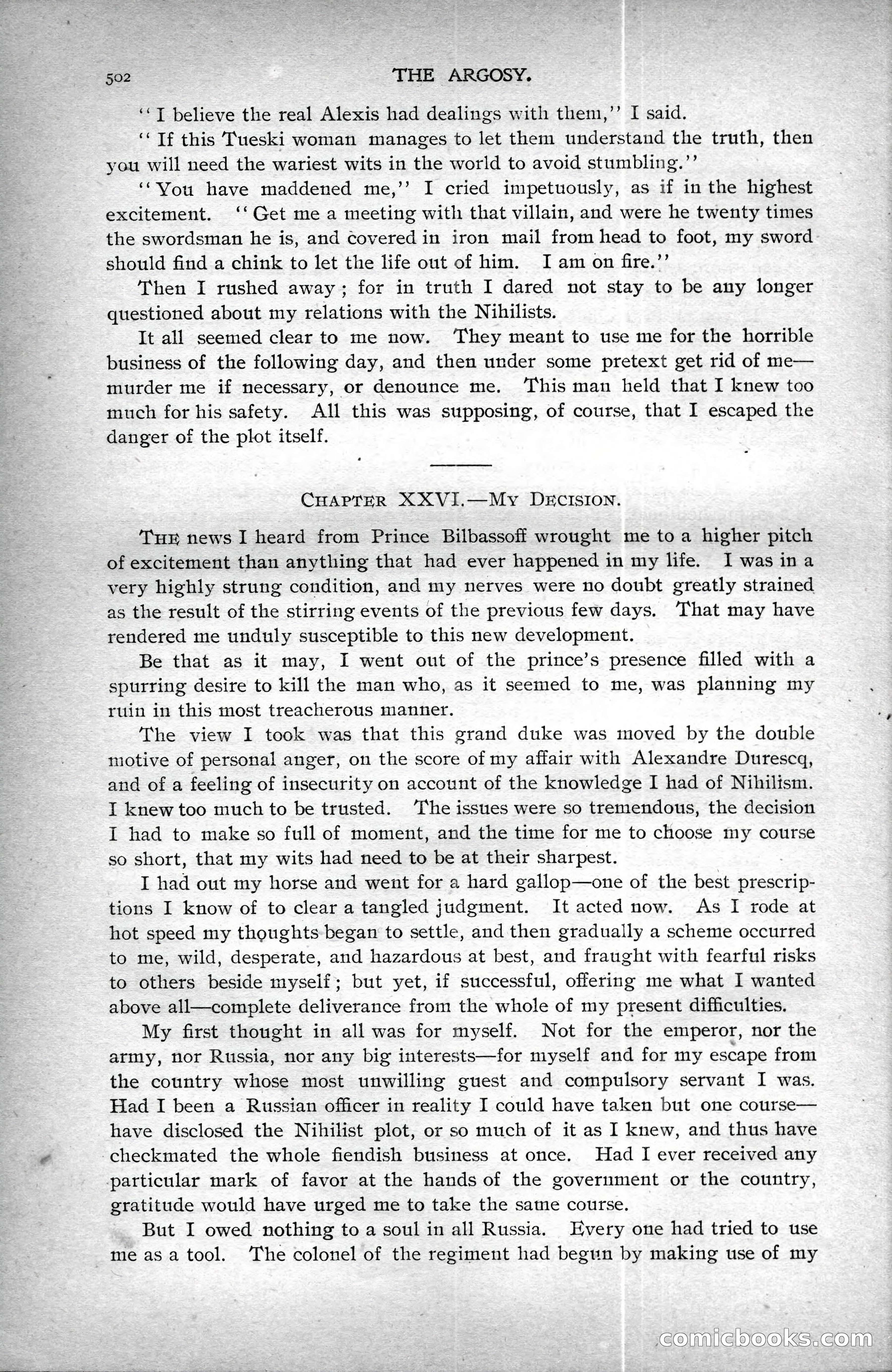 The Argosy, Vol. XXV, No. 3 — page 118 of 192