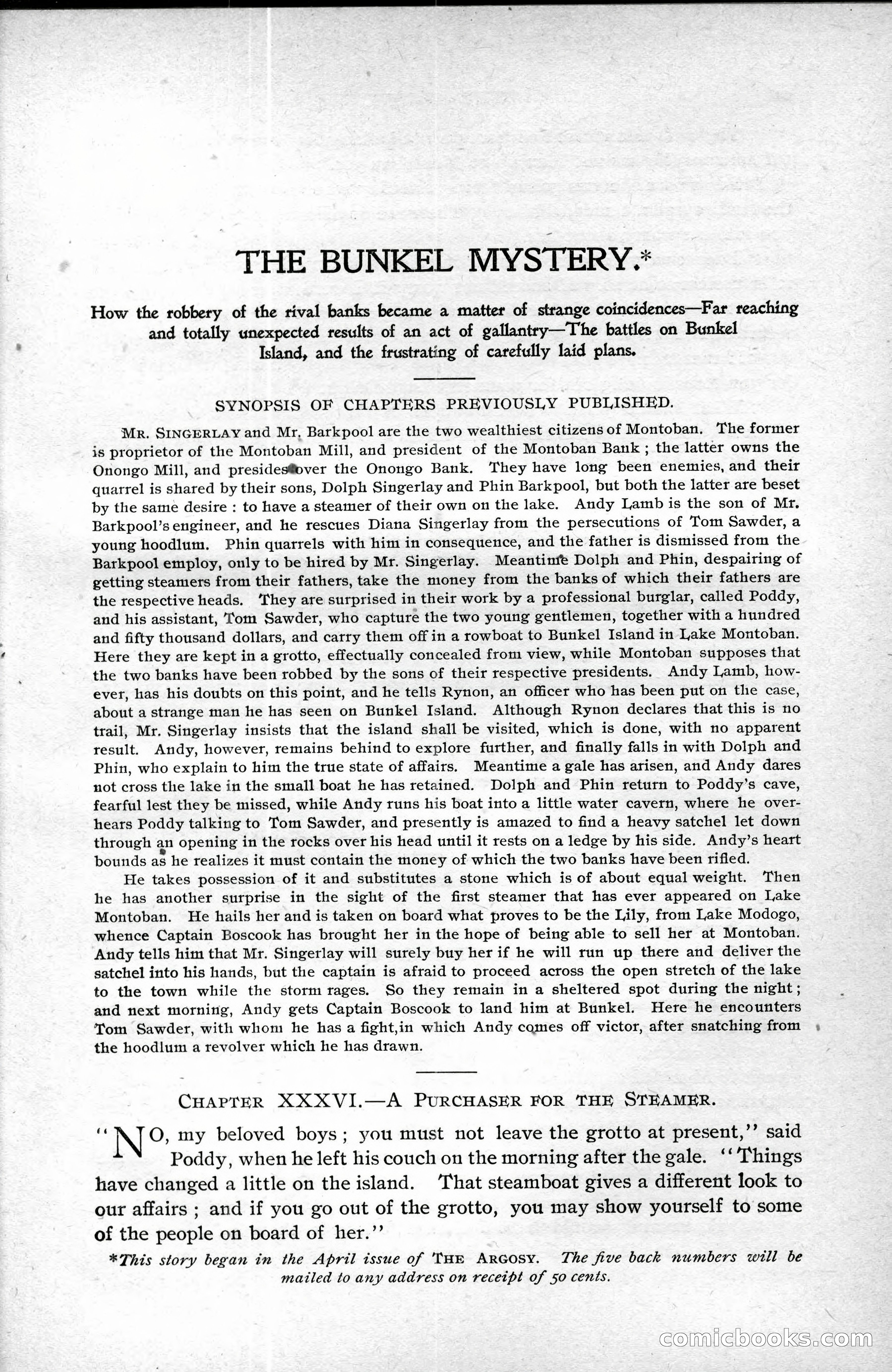 The Argosy, Vol. XXV, No. 3 — page 163 of 192