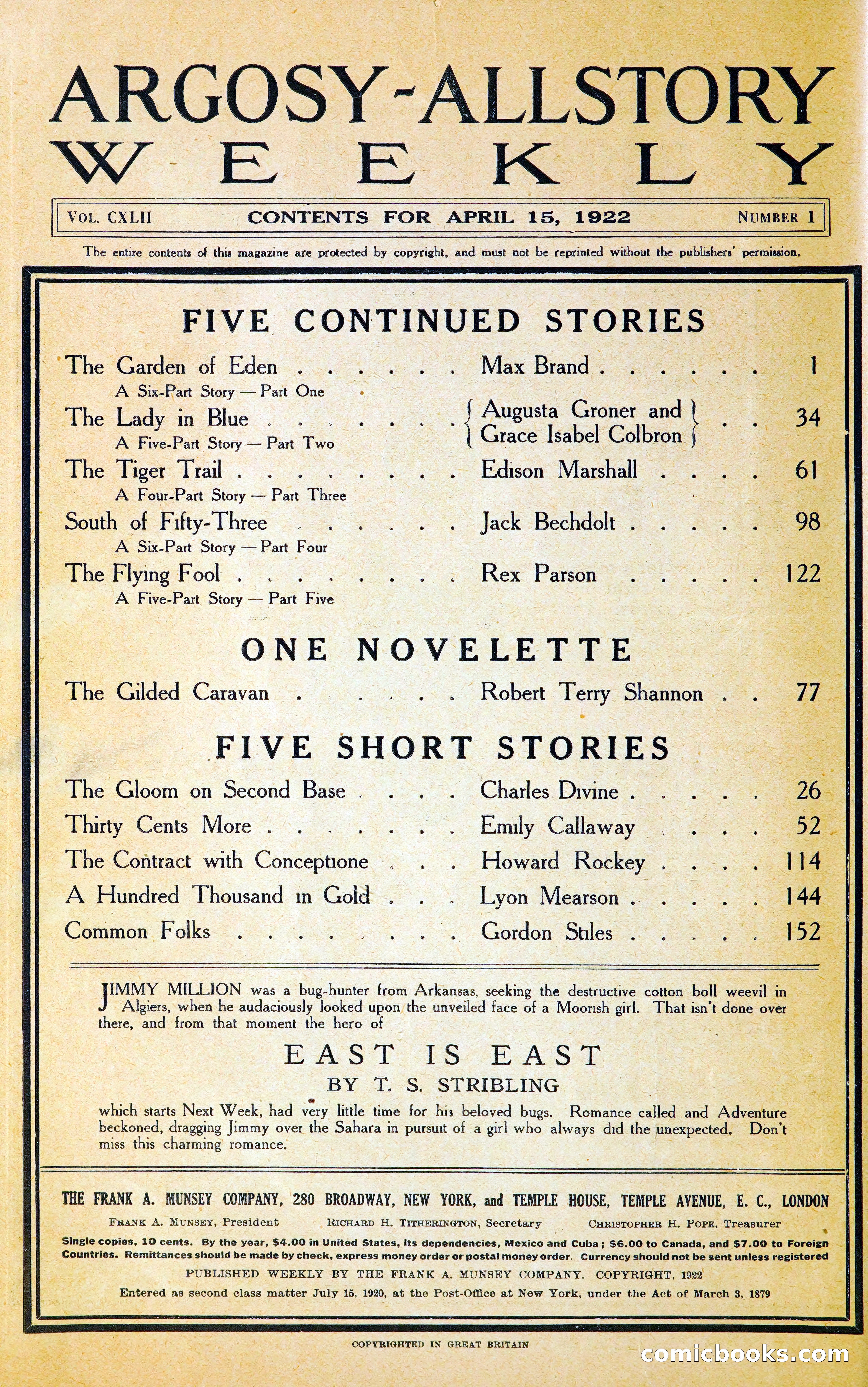 Argosy All-Story Weekly — page 11 of 400