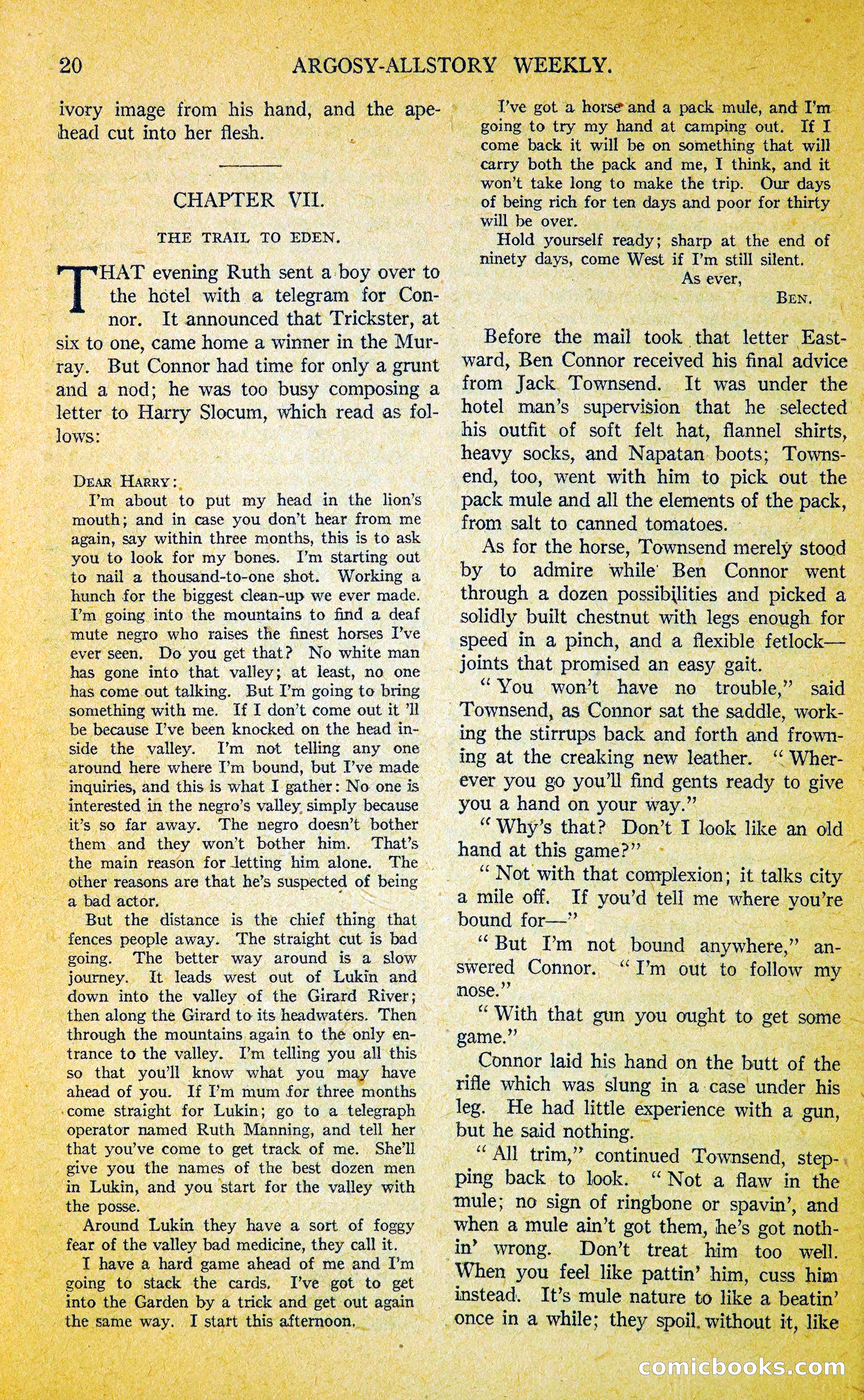 Argosy All-Story Weekly — page 37 of 400